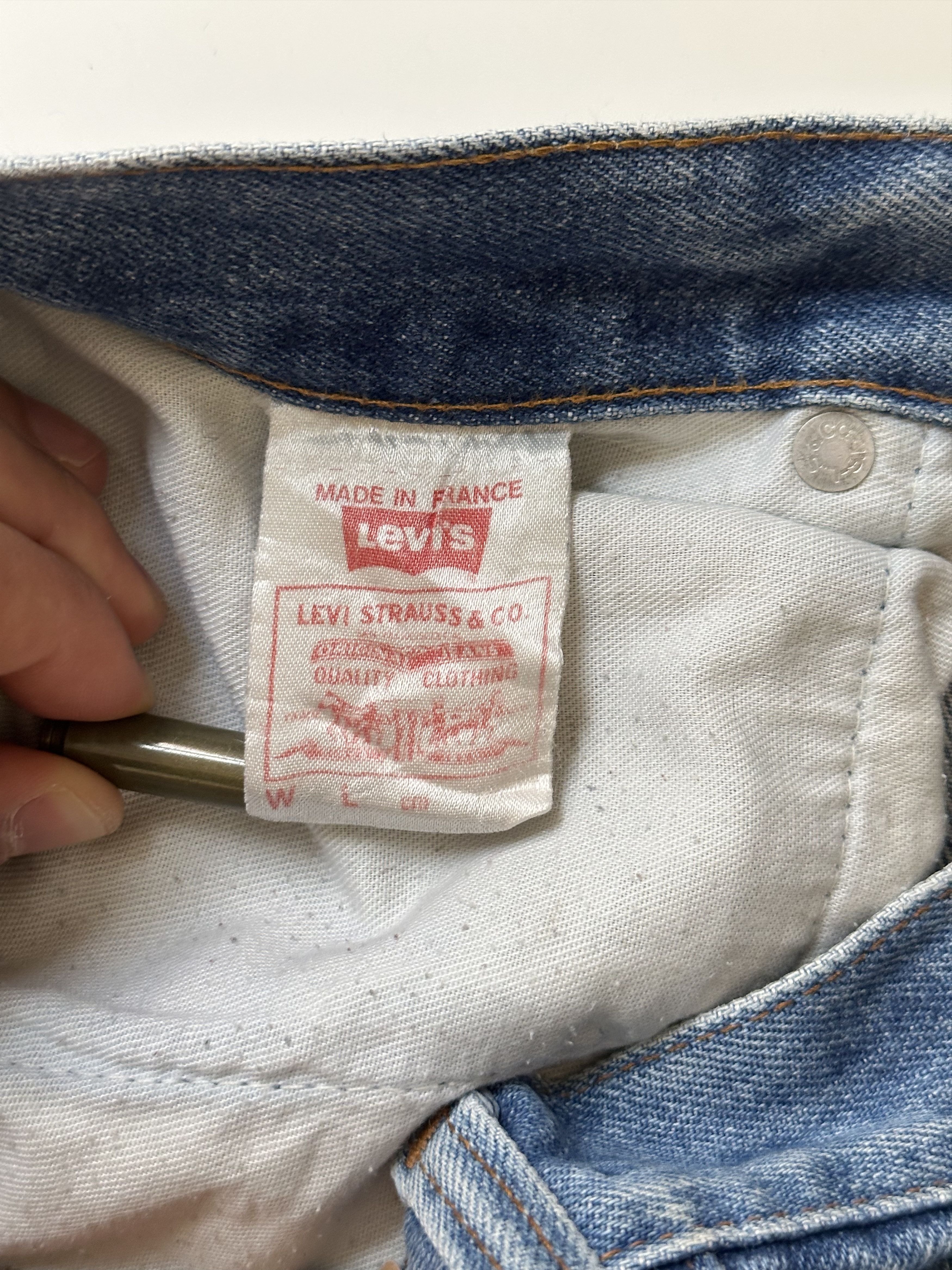 Levi's Vintage Clothing Levi's 505 02 Vintage Denim Jeans W31L36 Made In France Size US 31 - 6 Thumbnail
