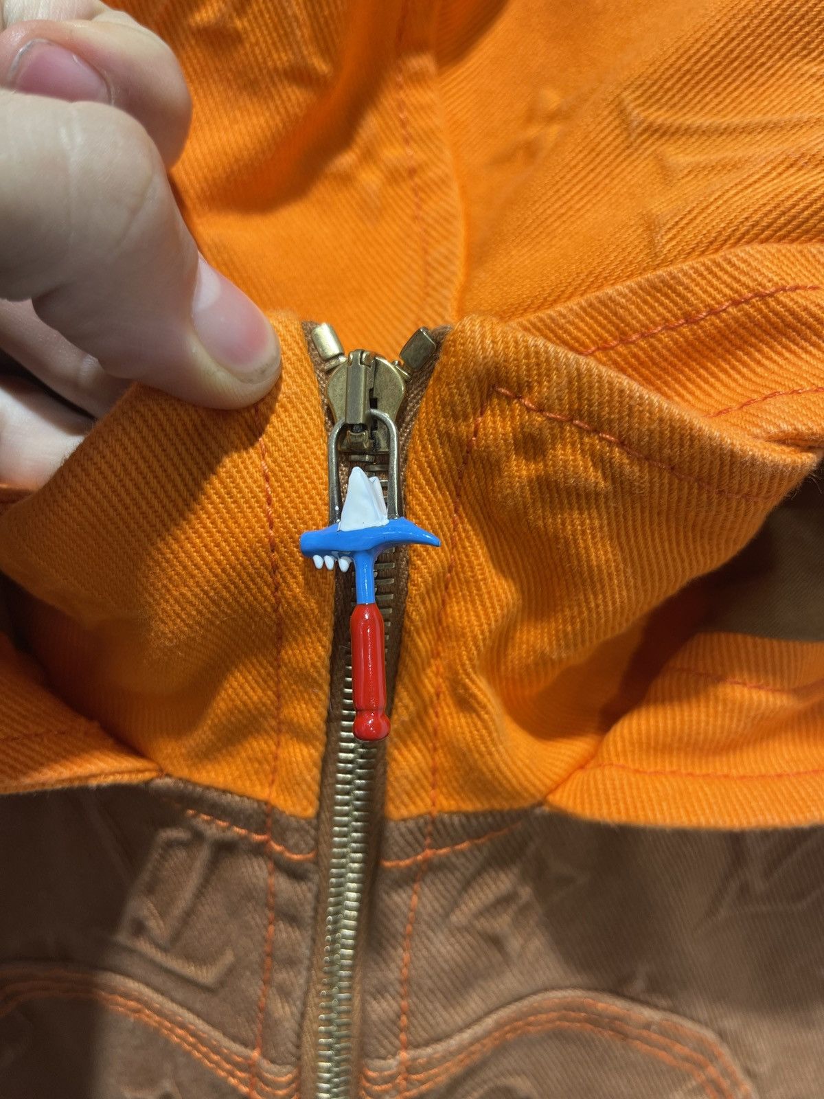 Louis Vuitton Louis Vuitton Orange Brown Carpenter Jacket Size US L / EU 52-54 / 3 - 5 Thumbnail