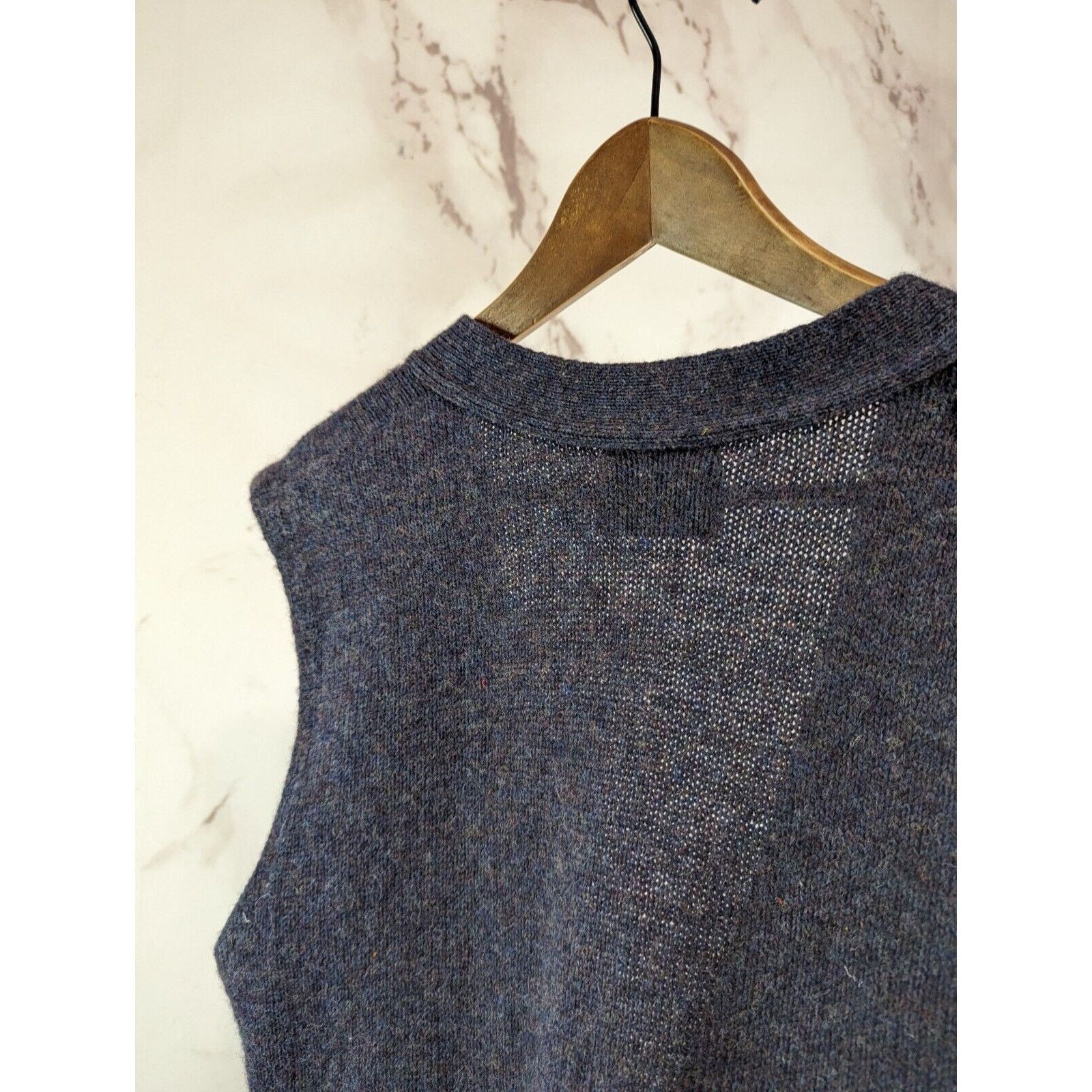 Jantzen Vintage Sweater Vest Mens Medium Blue Wool Grandpa Hipster Size US M / EU 48-50 / 2 - 7 Thumbnail