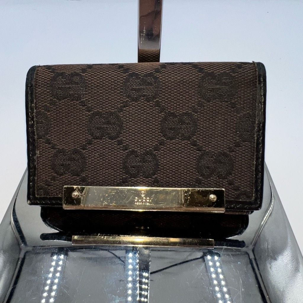Gucci GUCCI Key Case GG Canvas Canvas x Leather Authentic Size ONE SIZE - 1 Thumbnail