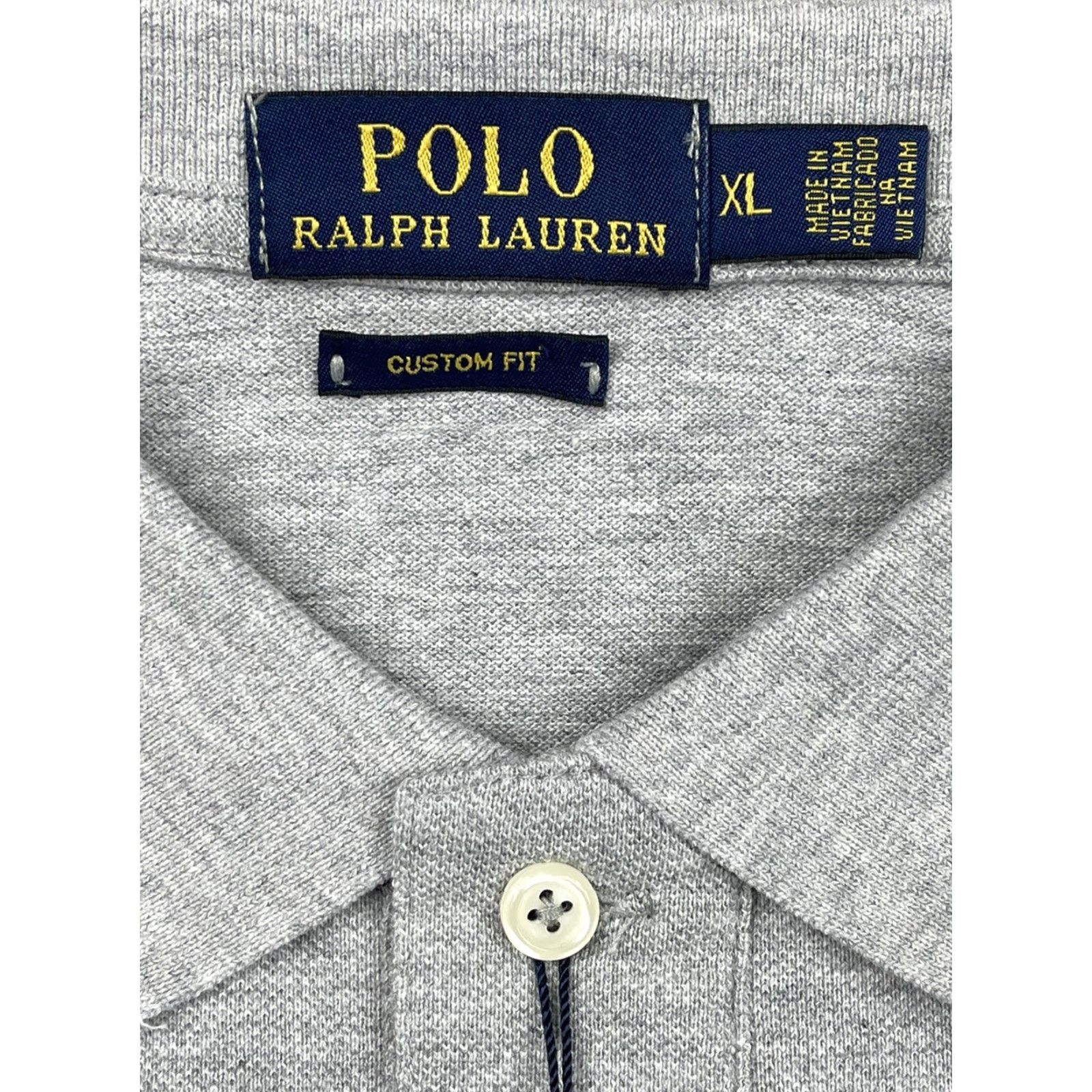Polo Ralph Lauren Polo Ralph Lauren Men's Shirt XL Gray Collard Embroidered Big Pony Rugby NWT Size US XL / EU 56 / 4 - 2 Thumbnail