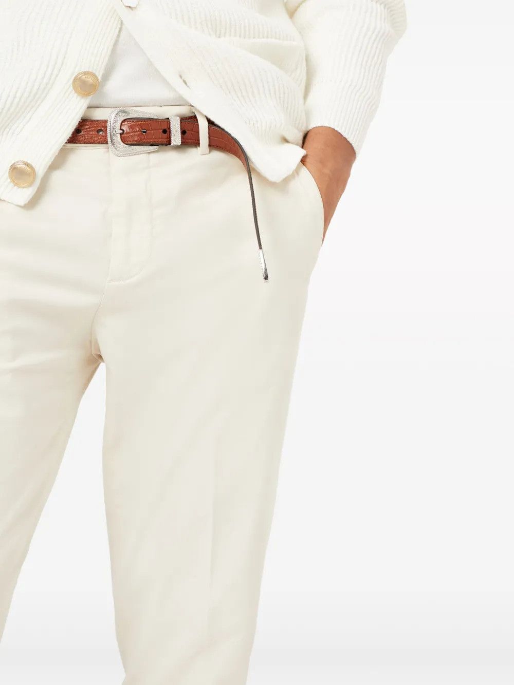 Brunello Cucinelli Dyed Pants in Open White Size US 30 / EU 46 - 2 Thumbnail