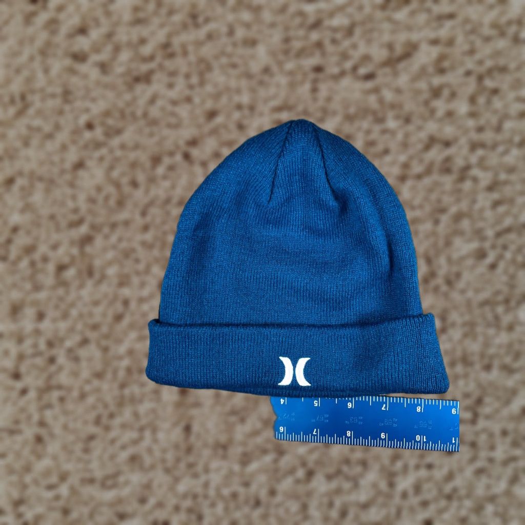 Hurley Hurley Beanie Adult One Size Blue Knit Acrylic Outdoor Ski Mens Size ONE SIZE - 1 Thumbnail