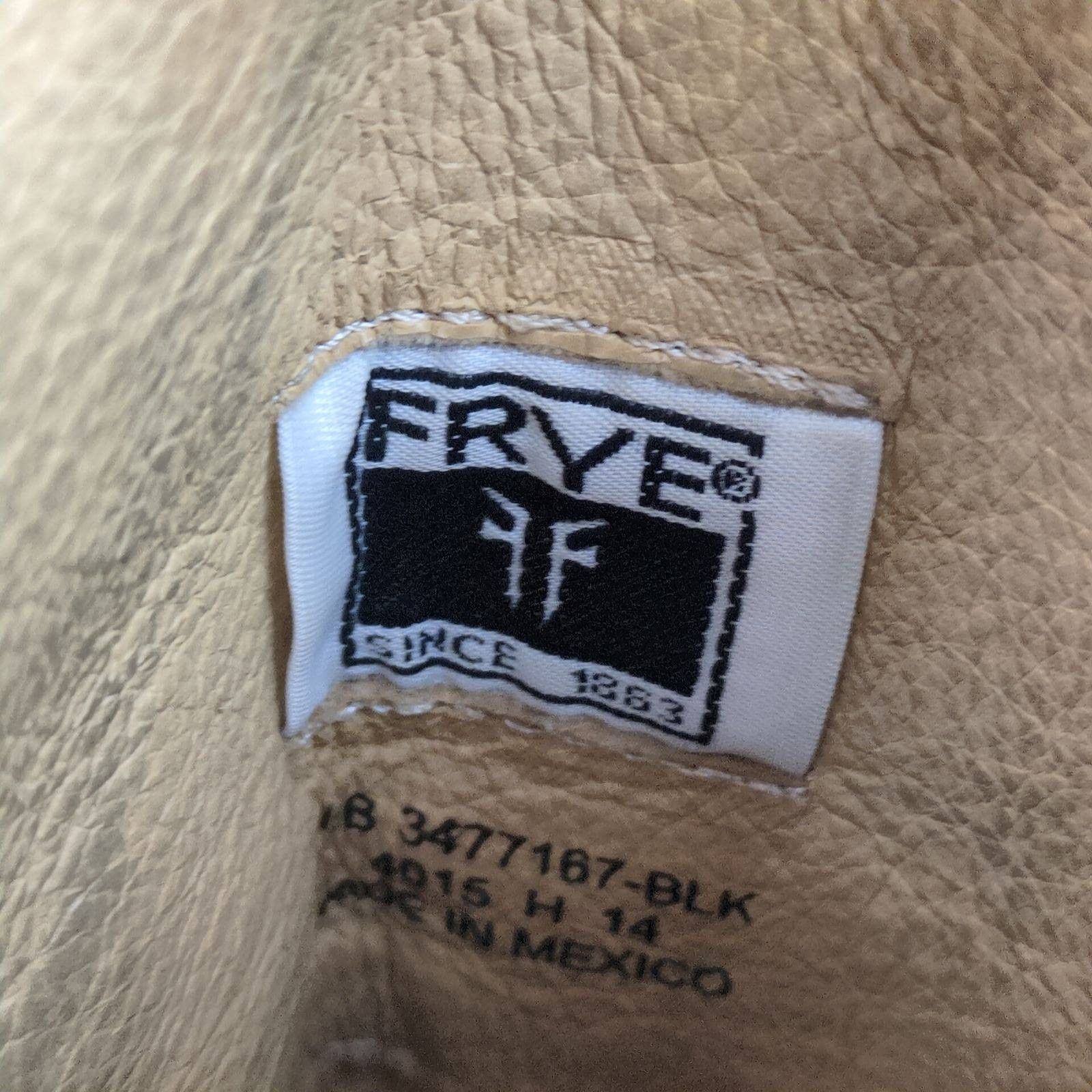 Frye Melissa Button Tall Riding Boots Women's 7.5 Black Leather Size US 7.5 / IT 37.5 - 5 Thumbnail