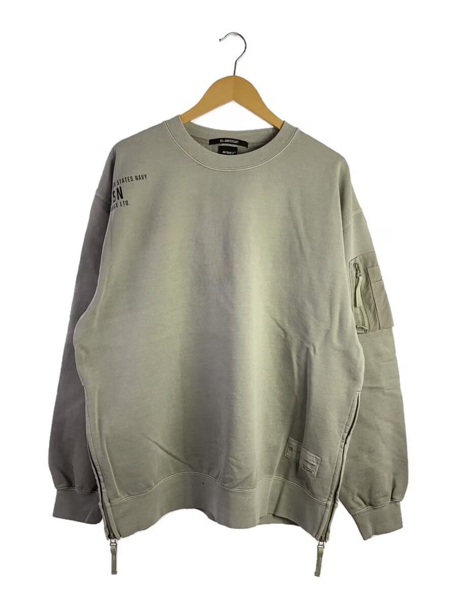 Avirex Avirex Fade Wash Mil. Pocket Cotton Sweat Grey Size US XXL / EU 58 / 5 - 1 Thumbnail