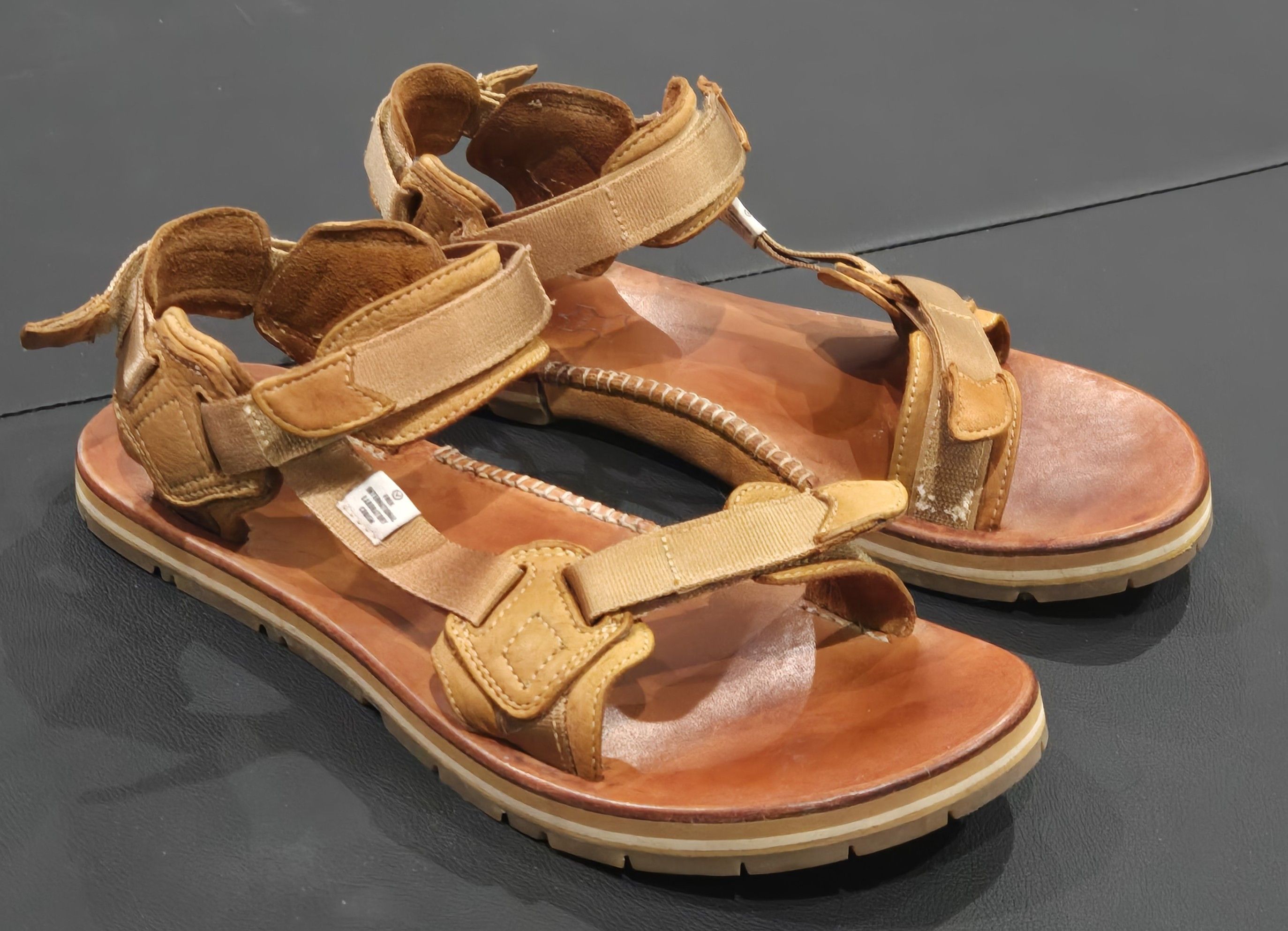 Visvim Hana Sandal-Folk - Brown - M3 | Grailed