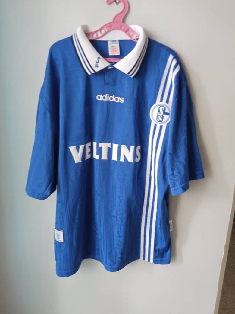 Adidas Schalke 1996-1997 Home Jersey Size US XL / EU 56 / 4 - 1 Thumbnail