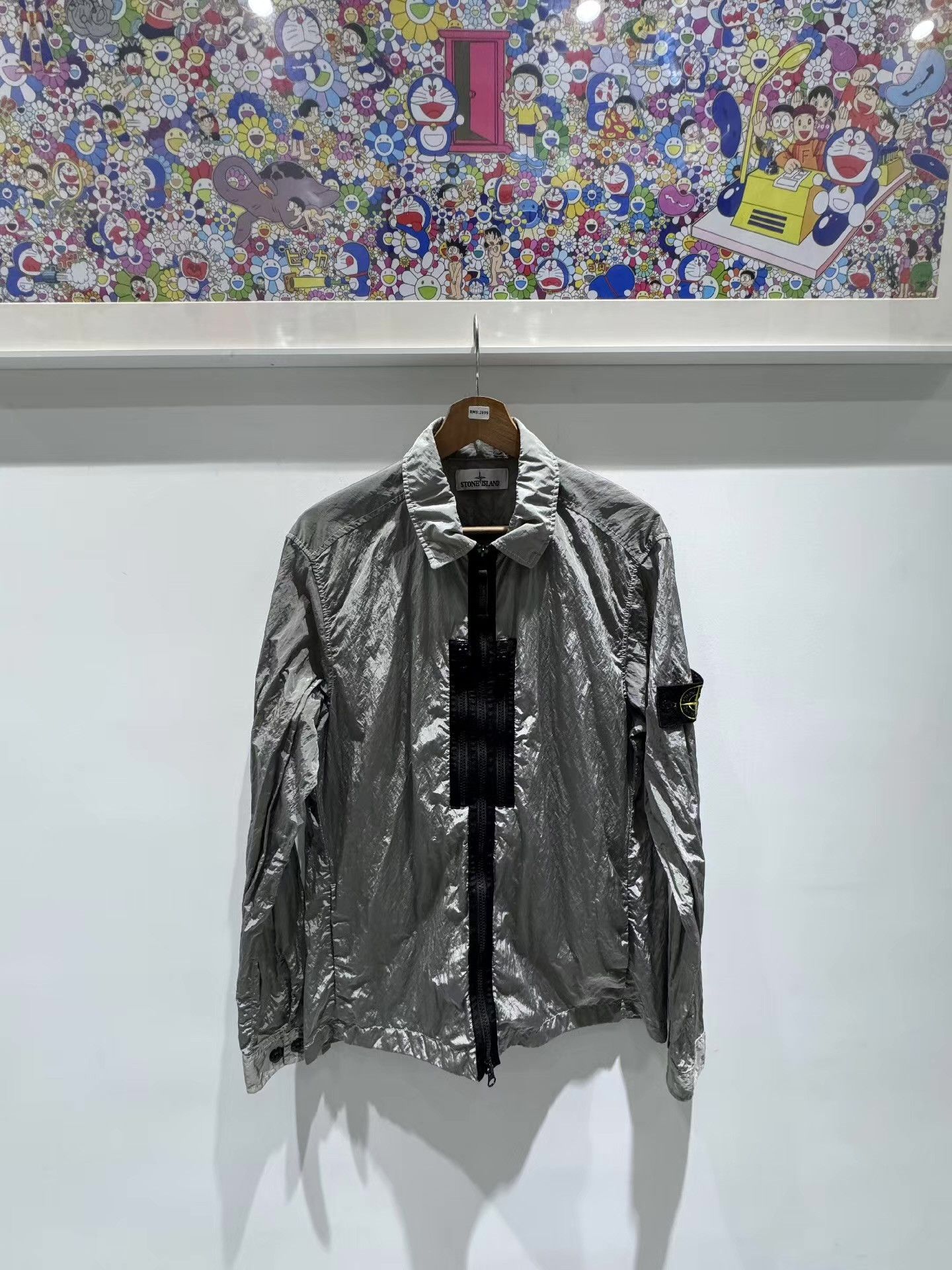 Stone Island STONE ISLAND 17SS Double ZipperSilverMetallicNylonJacket Q15 Size US L / EU 52-54 / 3 - 1 Thumbnail