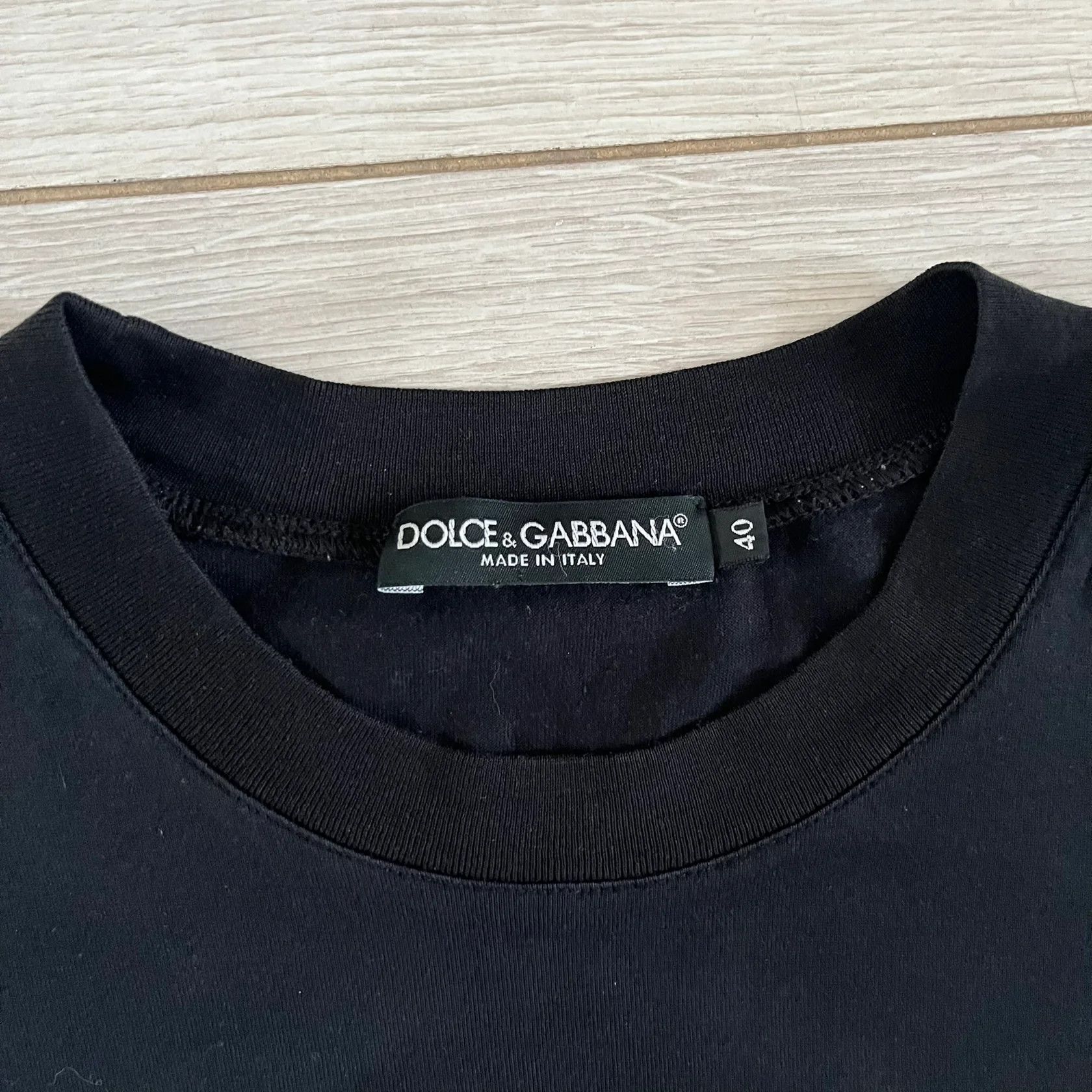 Dolce & Gabbana Dolce & Gabbana James Dean Black Tee Size S / US 4 / IT 40 - 6 Thumbnail