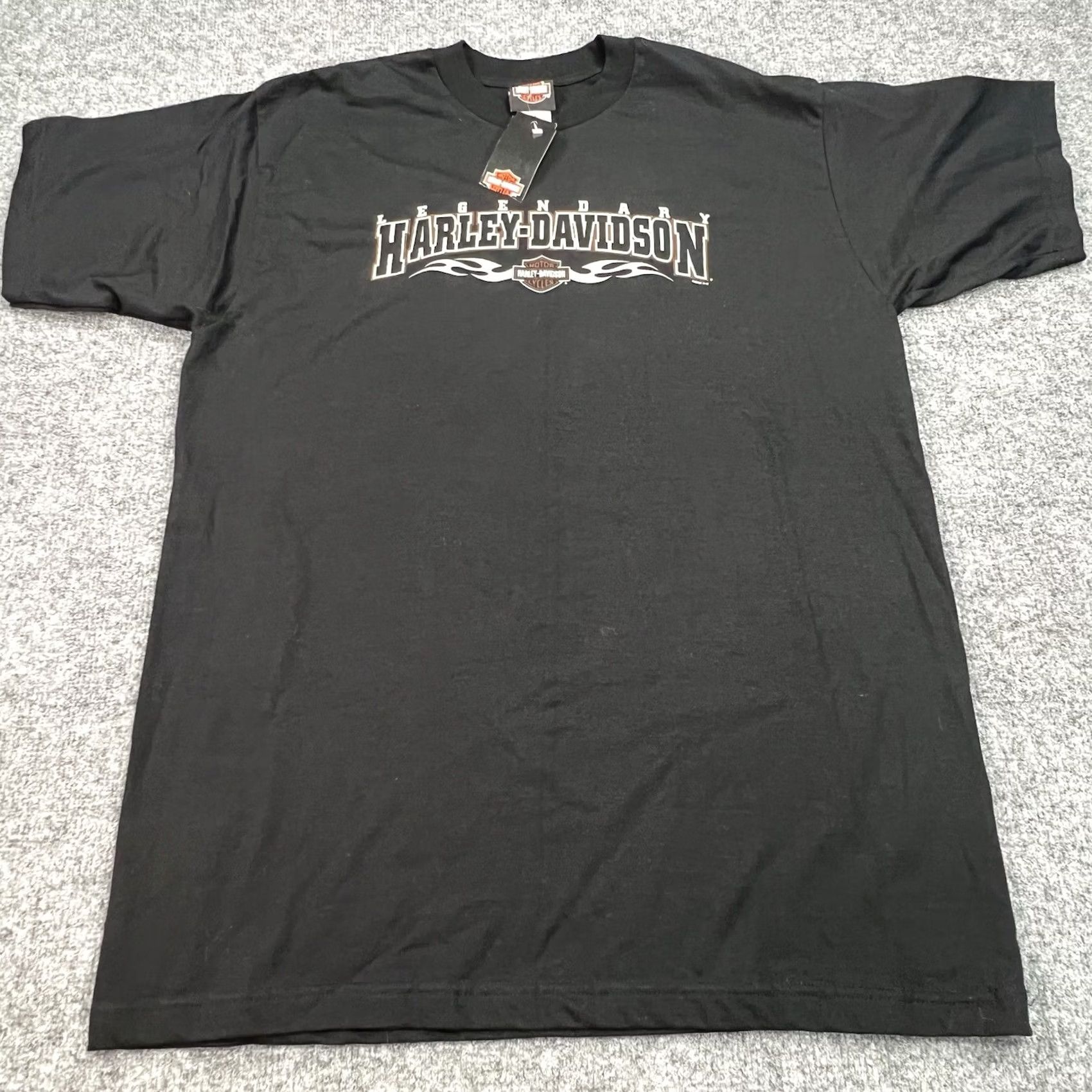 Harley Davidson VINTAGE Harley-Davidson Shirt XL Black USA Biker Motorcycle Sunrise Florida Tee NWT Men Distressed Logo 2000s Size US XL / EU 56 / 4 - 3 Thumbnail