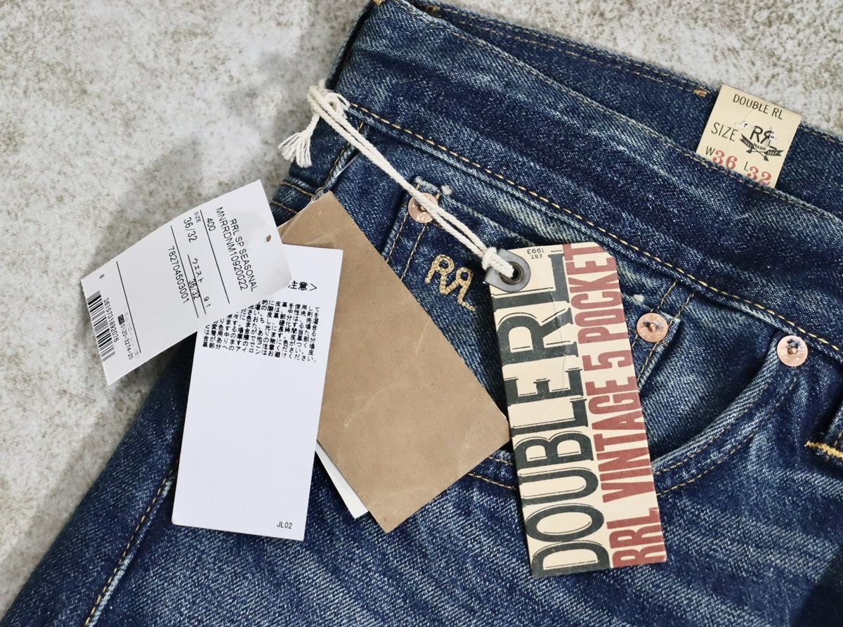 Ralph Lauren Ralph Lauren RRL 5 pocket jeans Double RL，W36L32 Size US 36 / EU 52 - 7 Thumbnail