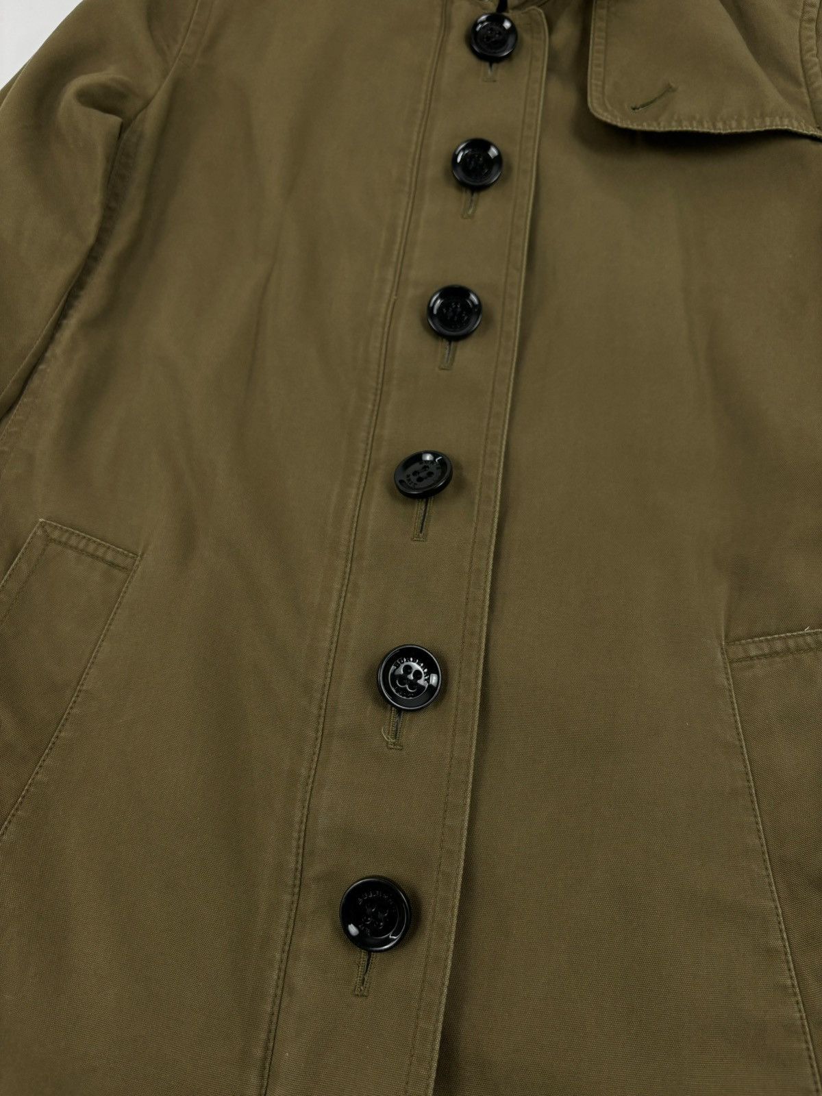 Burberry × Burberry Prorsum × Designer BRIT Nova Check Khaki Coat Hooded Trench Zip Jacket Bomber USA 4 UK 6 Size S / US 4 / IT 40 - 21 Thumbnail