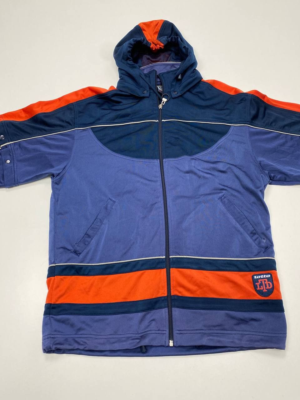 Lotto Sport Lotto Men’s Blue-Orange L Vintage Sports Jacket 90s Italy Size US L / EU 52-54 / 3 - 2 Thumbnail