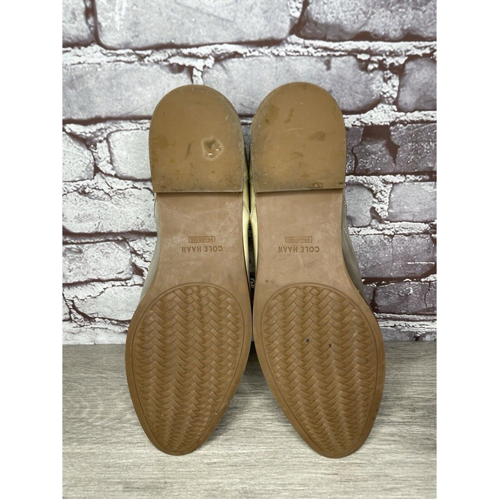 Cole Haan COLE HAAN Go To Collection Arden Gold Metallic Leather Oxfor Size US 10 / IT 40 - 8 Thumbnail