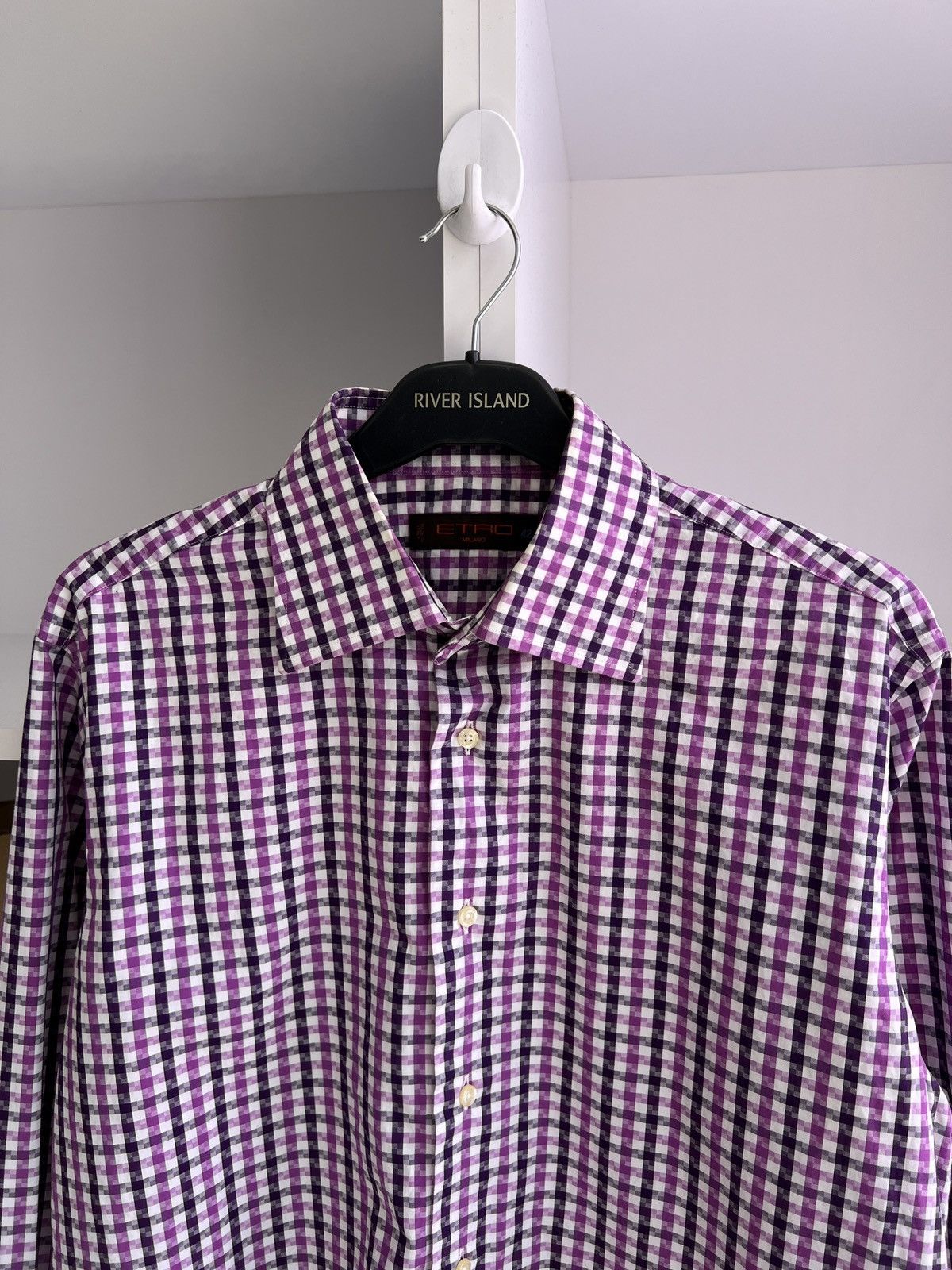 Etro × Vintage Vintage Etro Striped Luxury Button up shirt Size US L / EU 52-54 / 3 - 5 Thumbnail