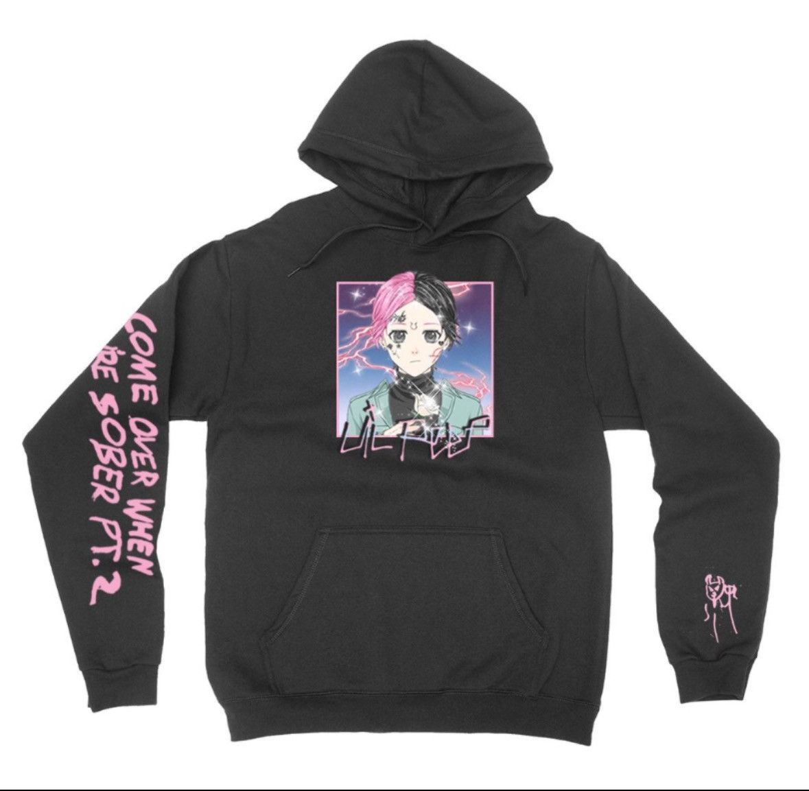 GOTHBOICLIQUE × Lil Peep Lil Peep Anime Hoodie Come Over When You’re Sober Size US XL / EU 56 / 4 - 2 Thumbnail