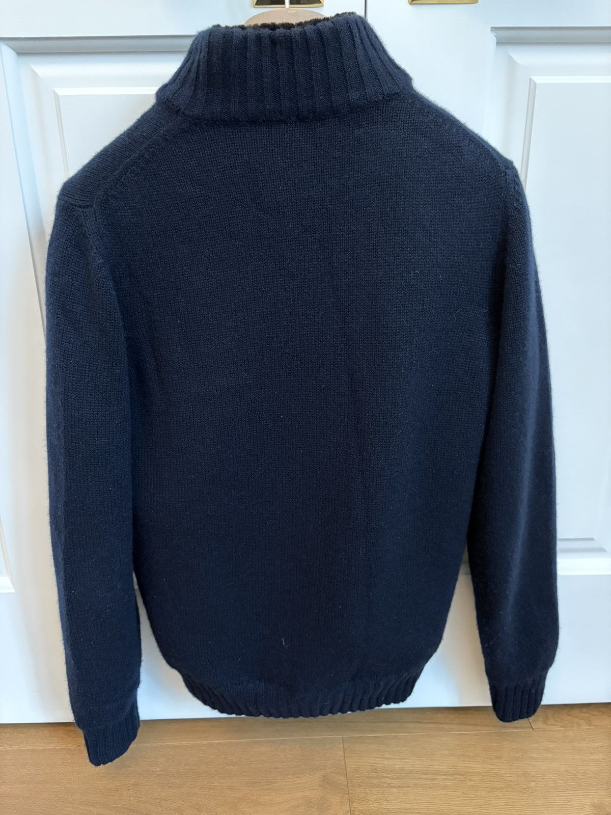 Other Rose & Born - Fur Lined Cashmere Blouson Navy Size US M / EU 48-50 / 2 - 2 Thumbnail