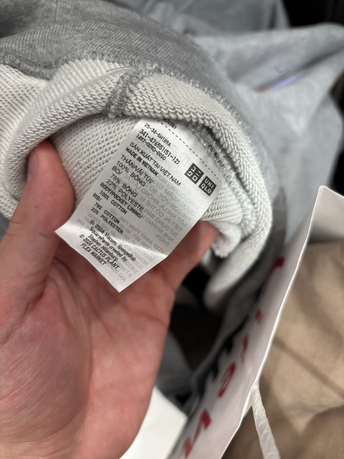 Cactus Plant Flea Market × Uniqlo CPFM x SpongeBob Uniqlo hoodie Size US M / EU 48-50 / 2 - 3 Thumbnail