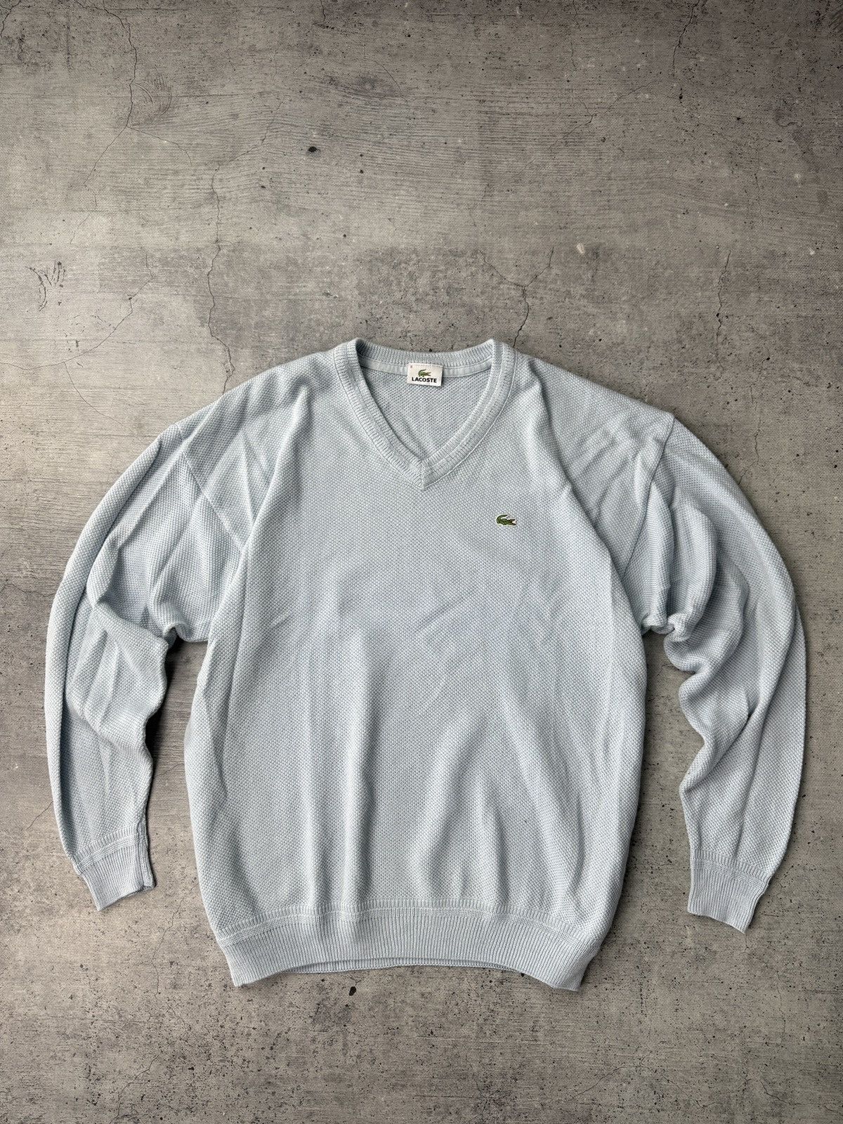 Lacoste Lacoste Sweater baby blue V-Neck Pullover Small Logo size XL Size US XL / EU 56 / 4 - 2 Thumbnail