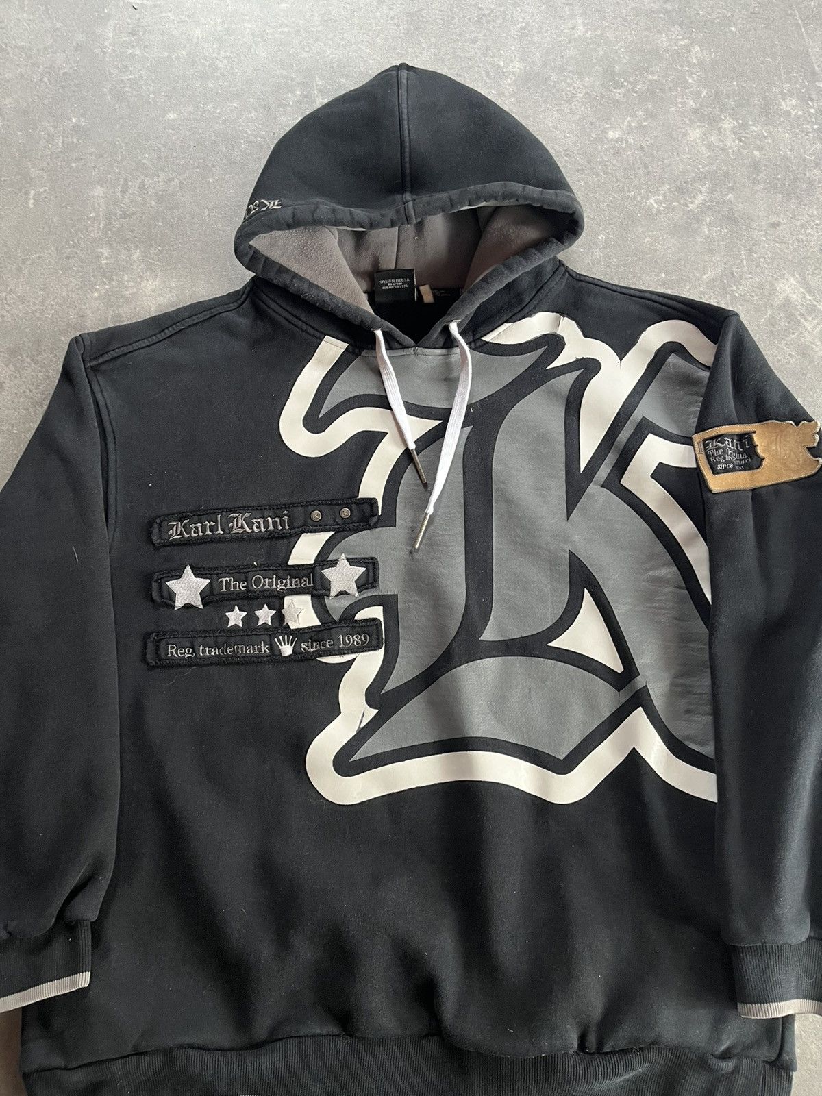 Karl Kani 90s/00s Vintage Karl Kani Big Logo Baggy Heavy Hoodie XL XXL Size US XL / EU 56 / 4 - 7 Thumbnail