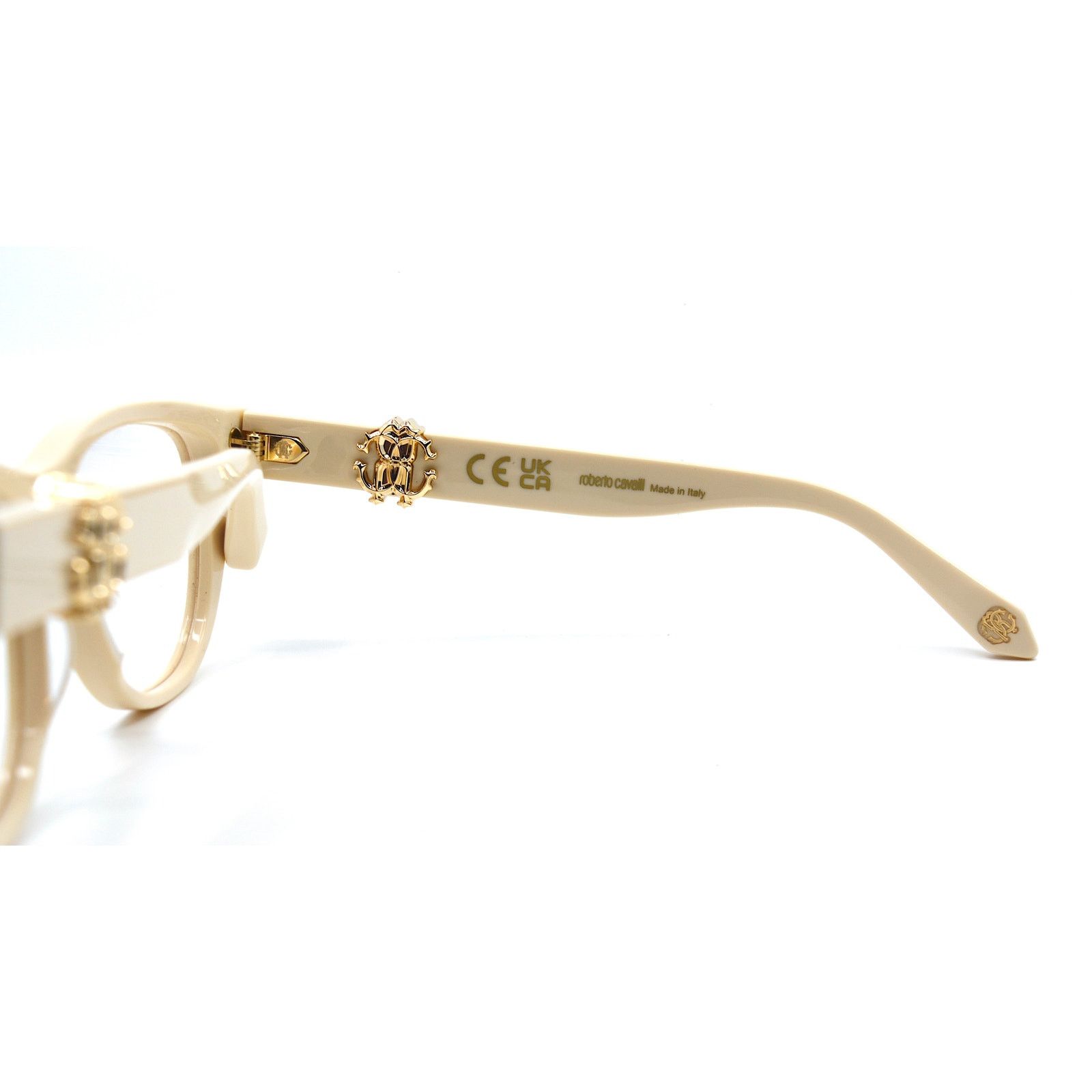 Roberto Cavalli NEW ROBERTO CAVALLI VRC045 09X7 IVORY EYEGLASSES FRAME Size ONE SIZE - 10 Thumbnail