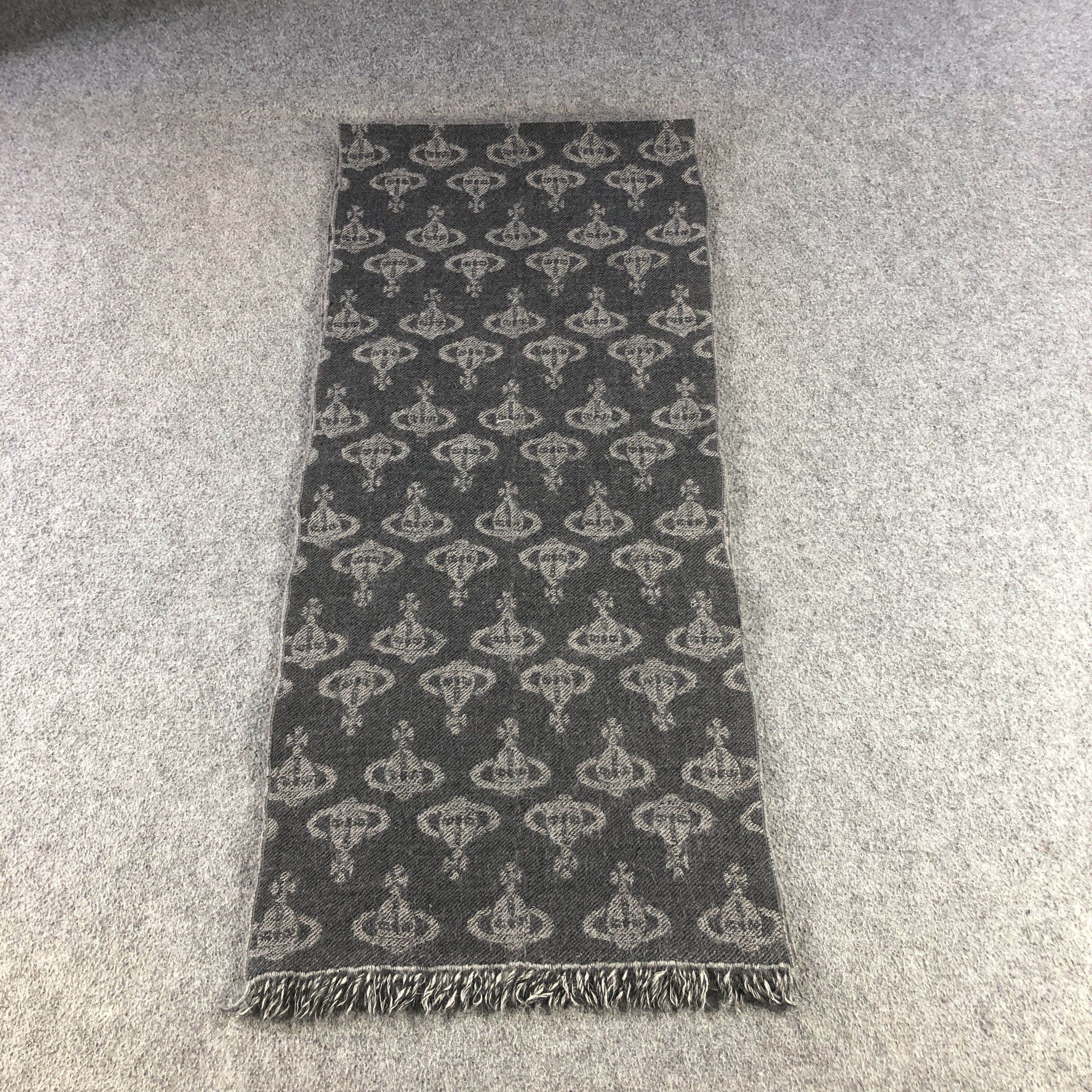 Vivienne Westwood Vivienne Westwood Orbs Wool Scarf Muffler V2943 Size ONE SIZE - 2 Thumbnail