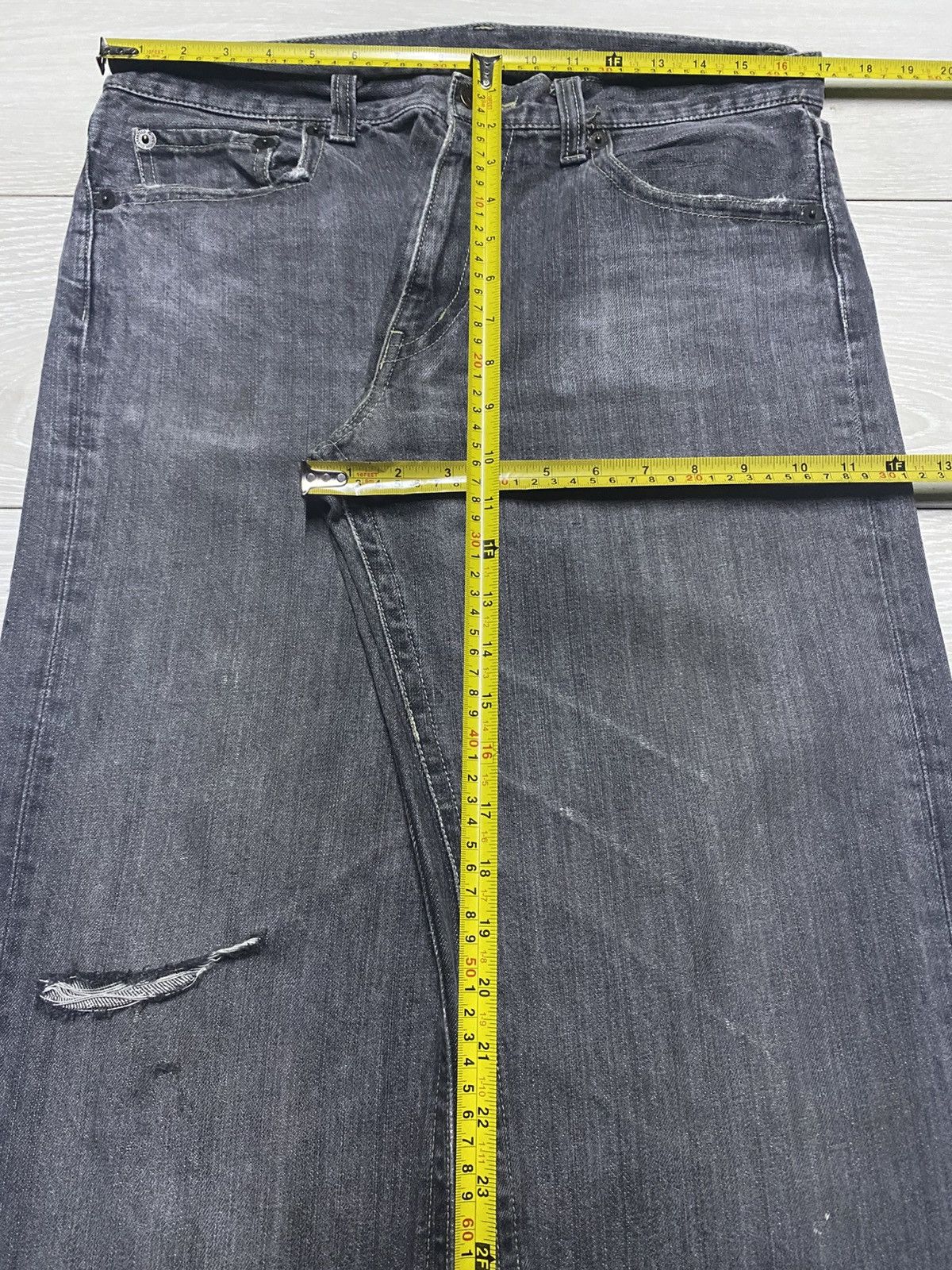 Japanese Brand Vintage Japanese Brand Denim Distresed Loose Jeans Size US 34 / EU 50 - 12 Thumbnail
