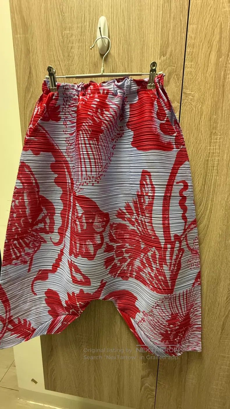 Issey Miyake Issey Miyake size:3 Red Pants Size 31" - 3 Thumbnail