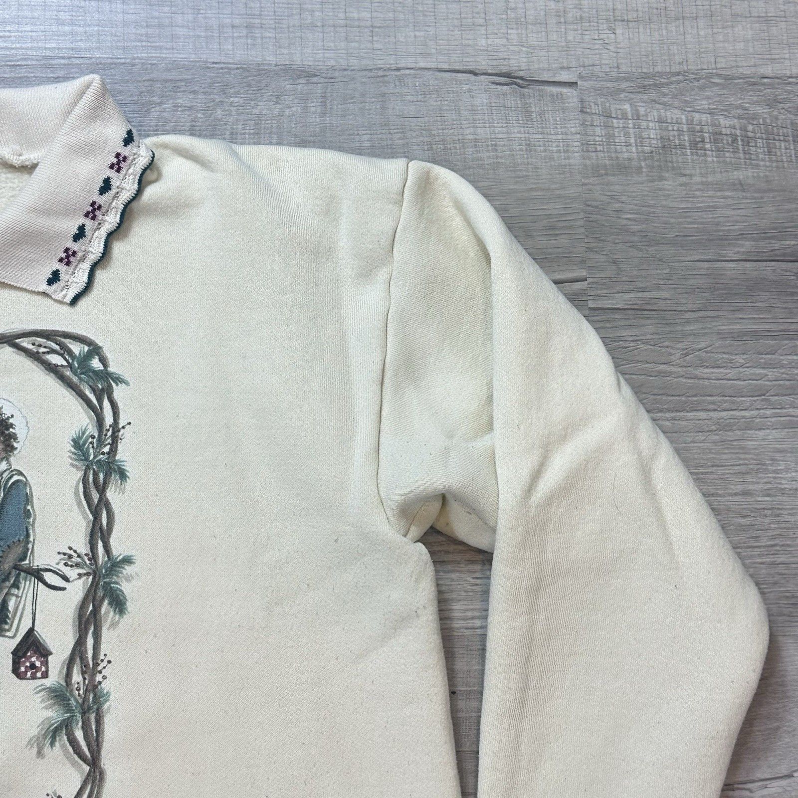 Vintage Vintage Won's Wear Beige Women's XL Sweater Heidi Satterberg Size XL / US 12-14 / IT 48-50 - 4 Thumbnail