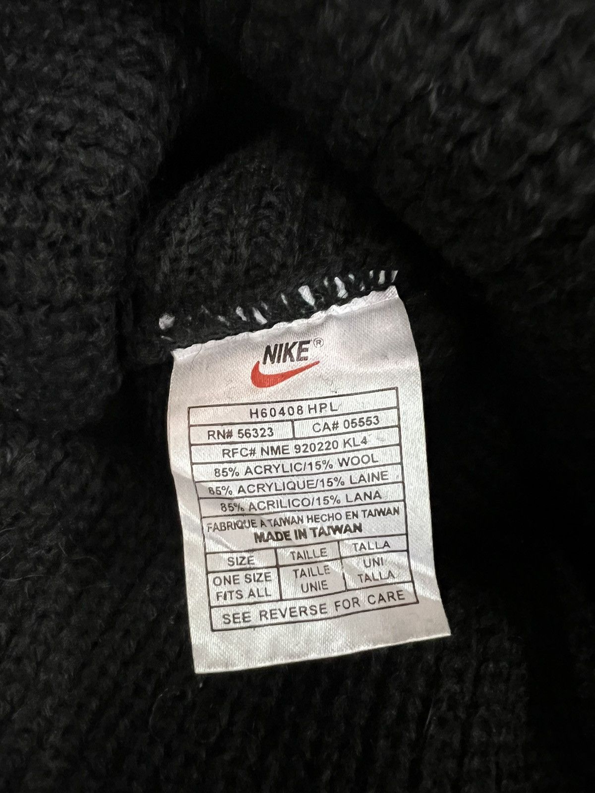 Nike Vintage Nike Spell Out Beanie Hats Size ONE SIZE - 6 Thumbnail