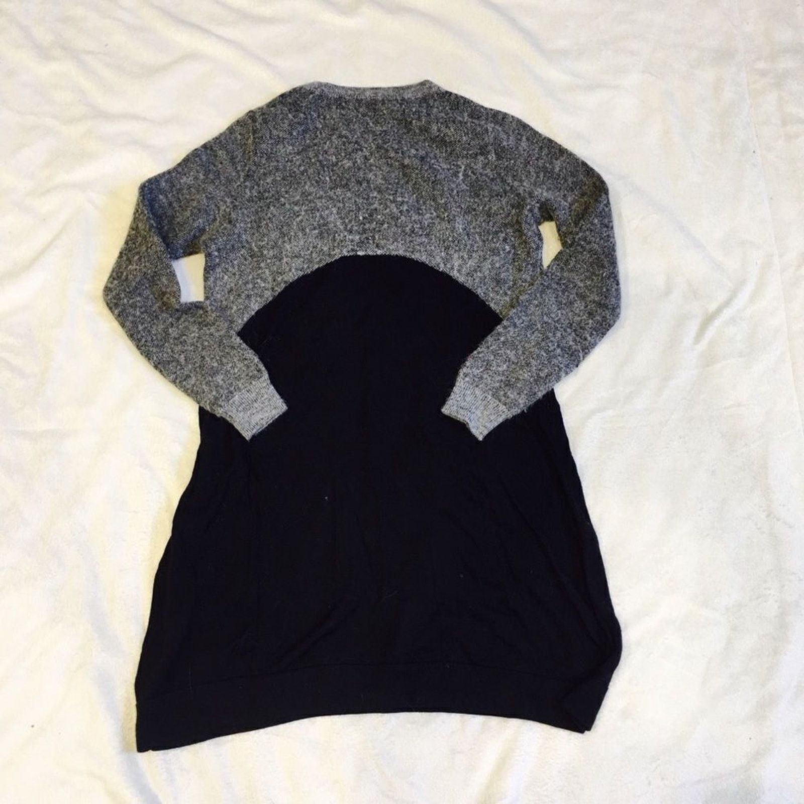 Cos Cos Color Block Black and Gray Long Tunic Sweater | Sz XS Size XS / US 0-2 / IT 36-38 - 5 Thumbnail