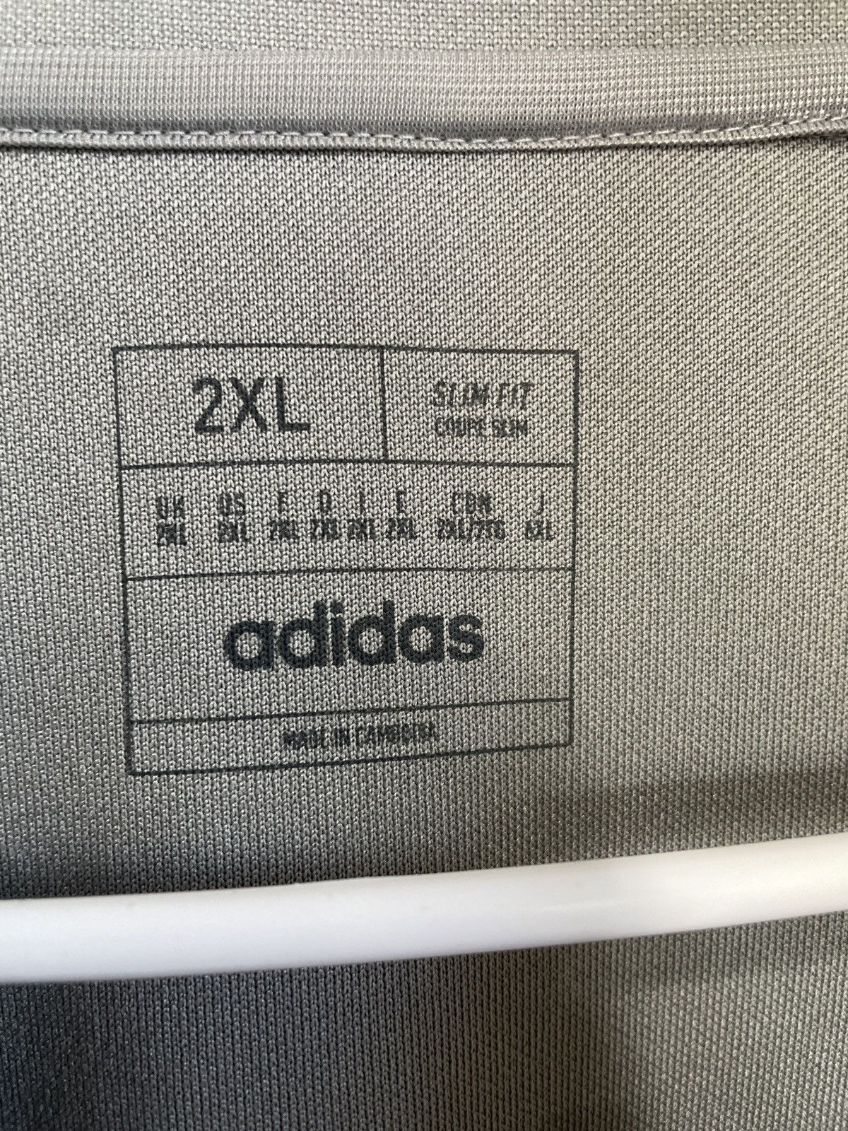Adidas Adidas Grey Quarter Zip Jacket Size US XXL / EU 58 / 5 - 5 Thumbnail