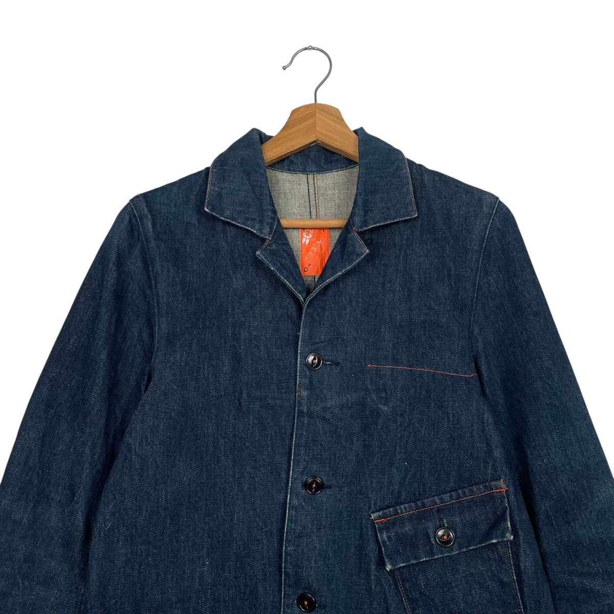 KATO Vtg Kato Tool Project Single Pocket Denim Jacket Size US S / EU 44-46 / 1 - 2 Thumbnail