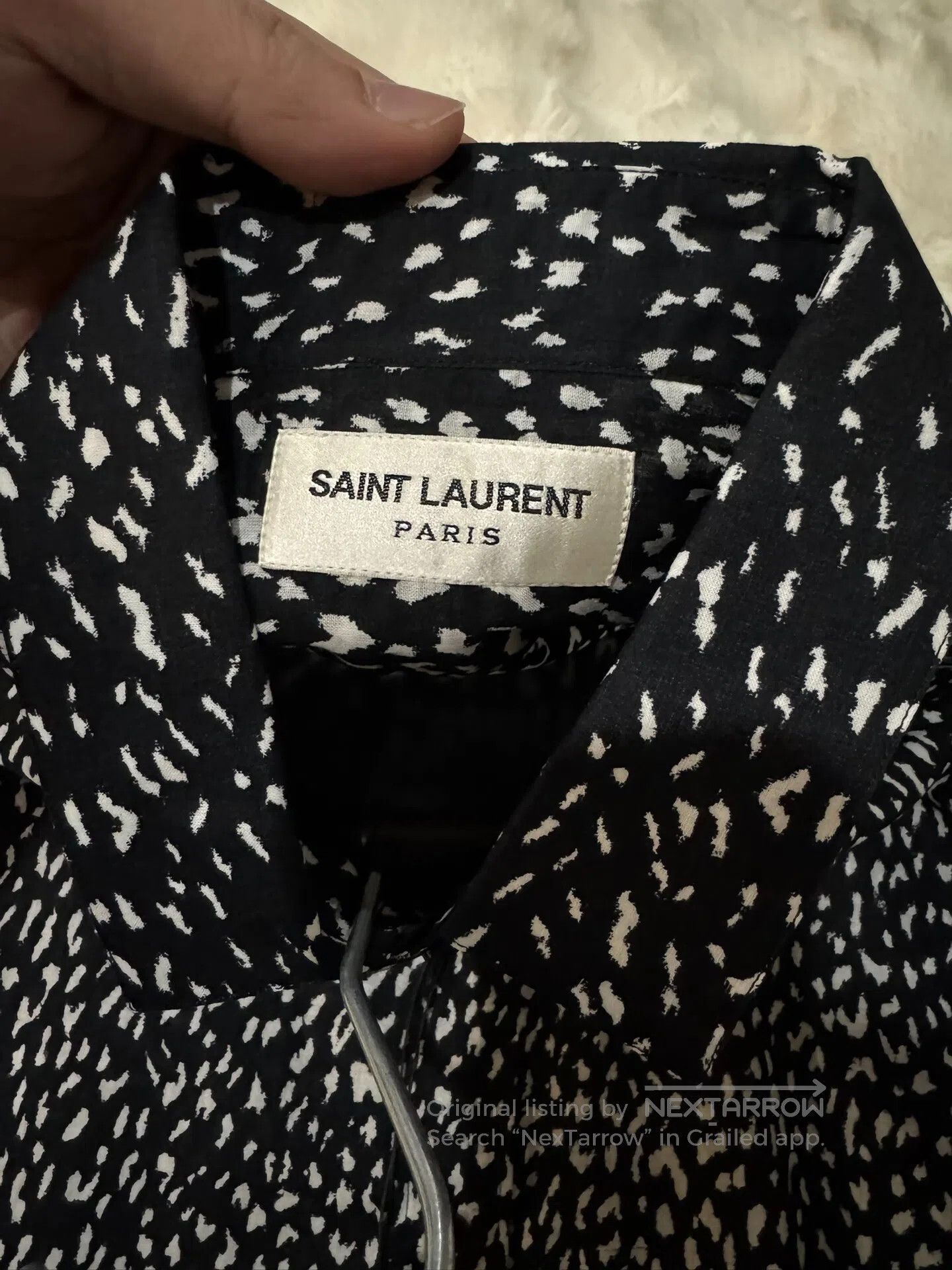 Saint Laurent Paris Saint Laurent Paris Black Leopard Print Shirt| Size S / US 4 / IT 40 - 4 Thumbnail