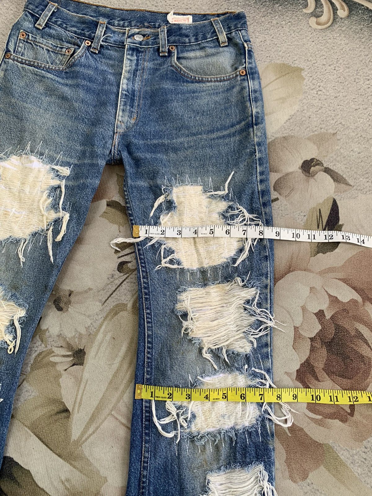 Levi's Levis Distressed 517 Sample Boot Cut Denim Pant Made in Usa Size US 30 / EU 46 - 20 Thumbnail