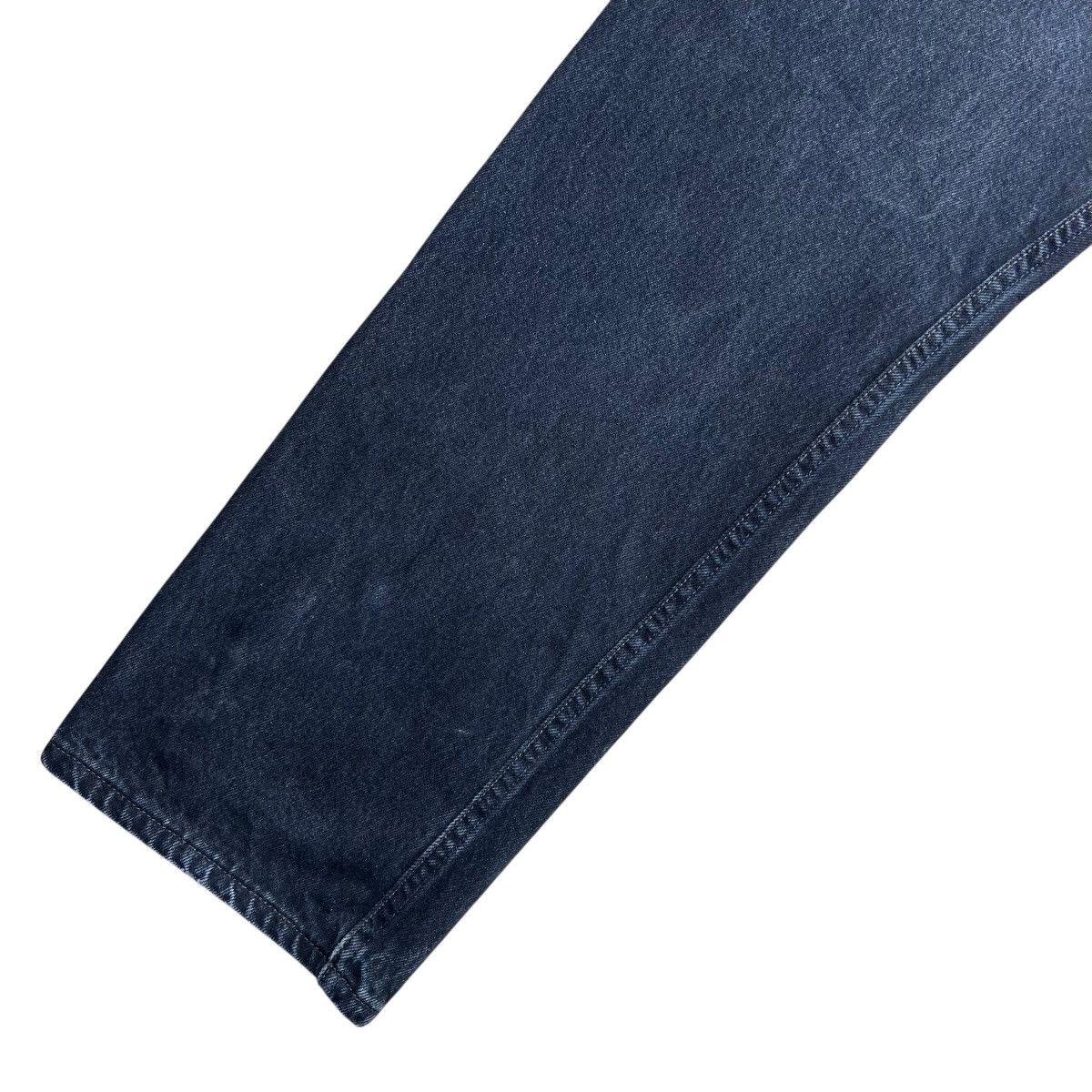 Levi's 1990s Levi’s 501 Button Fly Made In USA Black Denim Jeans Size US 35 - 16 Thumbnail