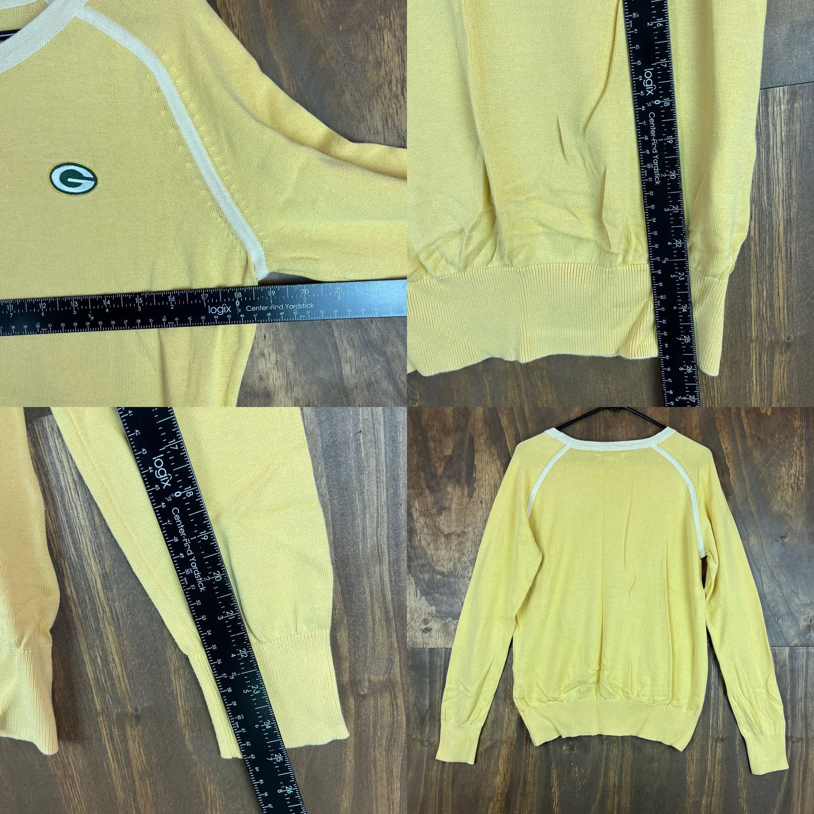 Cutter & Buck Cutter Buck Mens Sweatshirt Yellow Green Bay Packers Crew Neck Athletic Large, 2XL Size US L / EU 52-54 / 3 - 8 Thumbnail