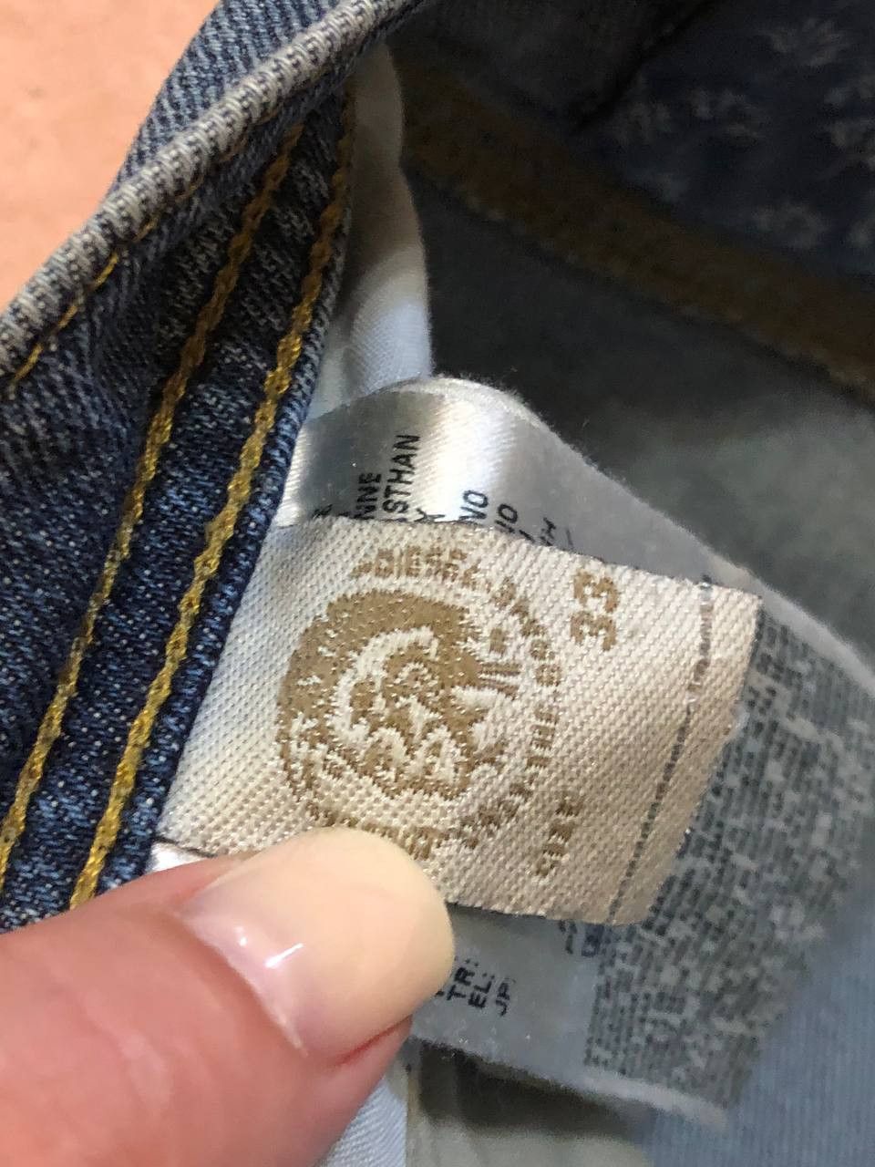 Diesel vintage blue jeans Diesel crazy Y2K size 33 streetwear Size US 33 - 3 Thumbnail