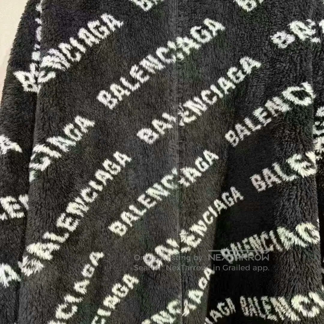 Balenciaga black and white fluffy teddy coat. Size S / US 4 / IT 40 - 3 Thumbnail