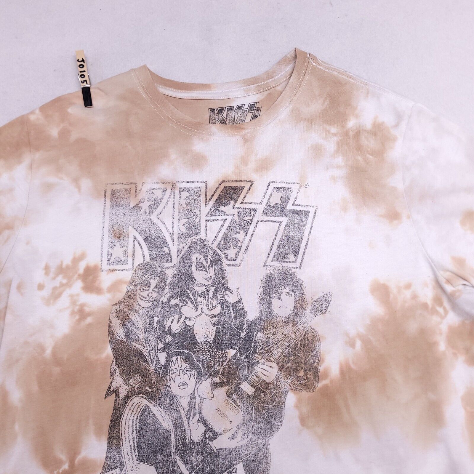 KISS Kiss Casual Graphic T Shirt Adult Mens Size L White Beige Size US L / EU 52-54 / 3 - 1 Thumbnail