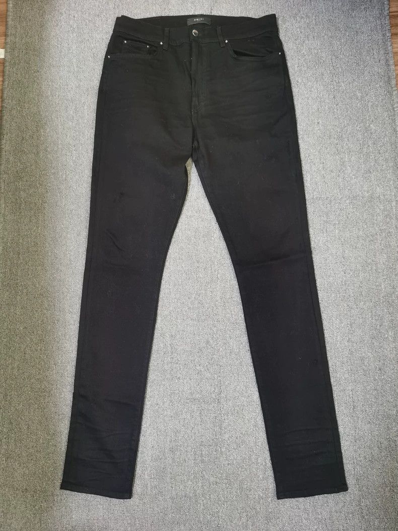 Amiri Amiri small destruction black jeans Size US 36 / EU 52 - 1 Thumbnail
