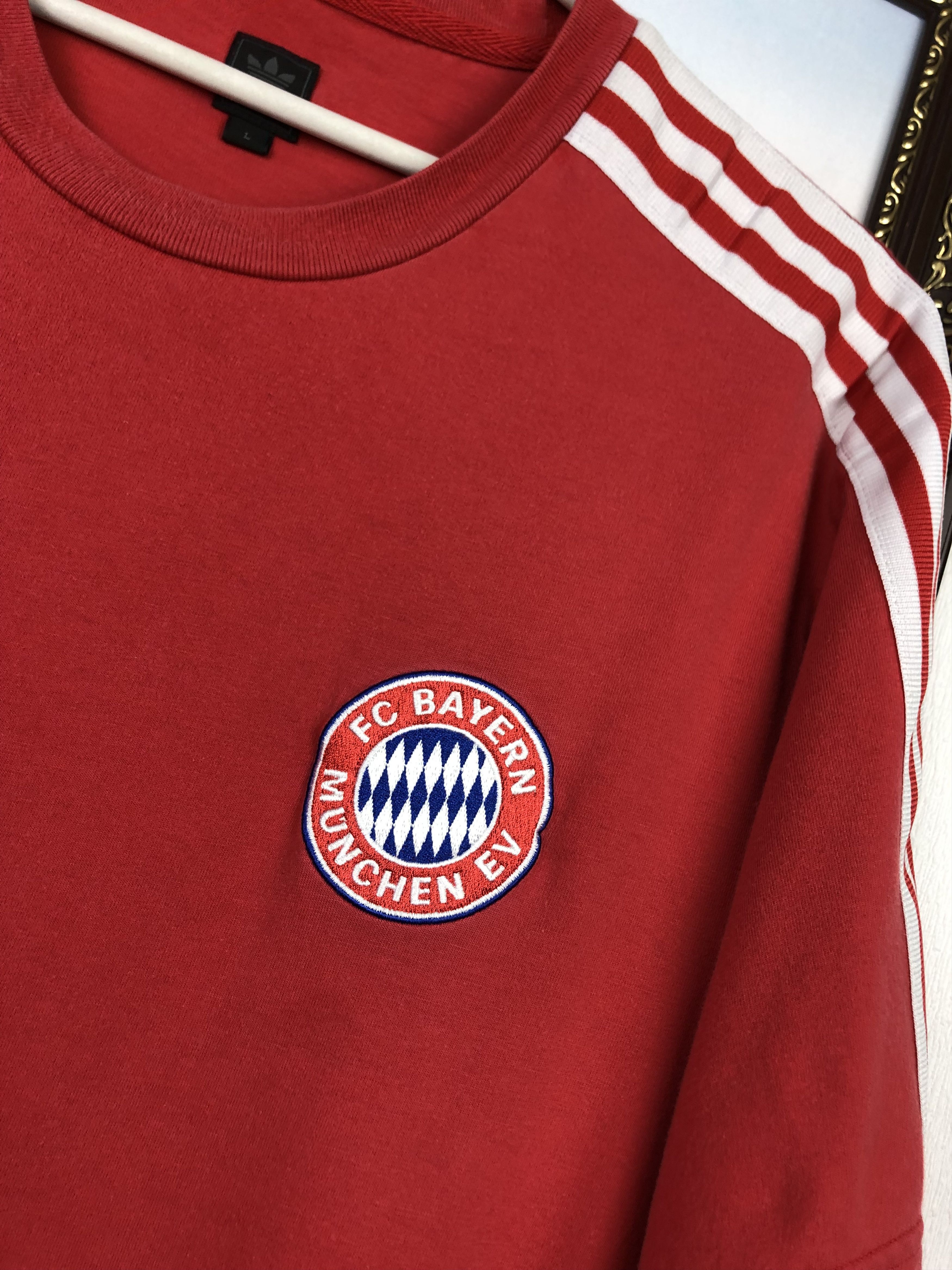 Adidas Vintage Originals Bayern Munich Football Shirt Soccer Tee Size US L / EU 52-54 / 3 - 3 Thumbnail