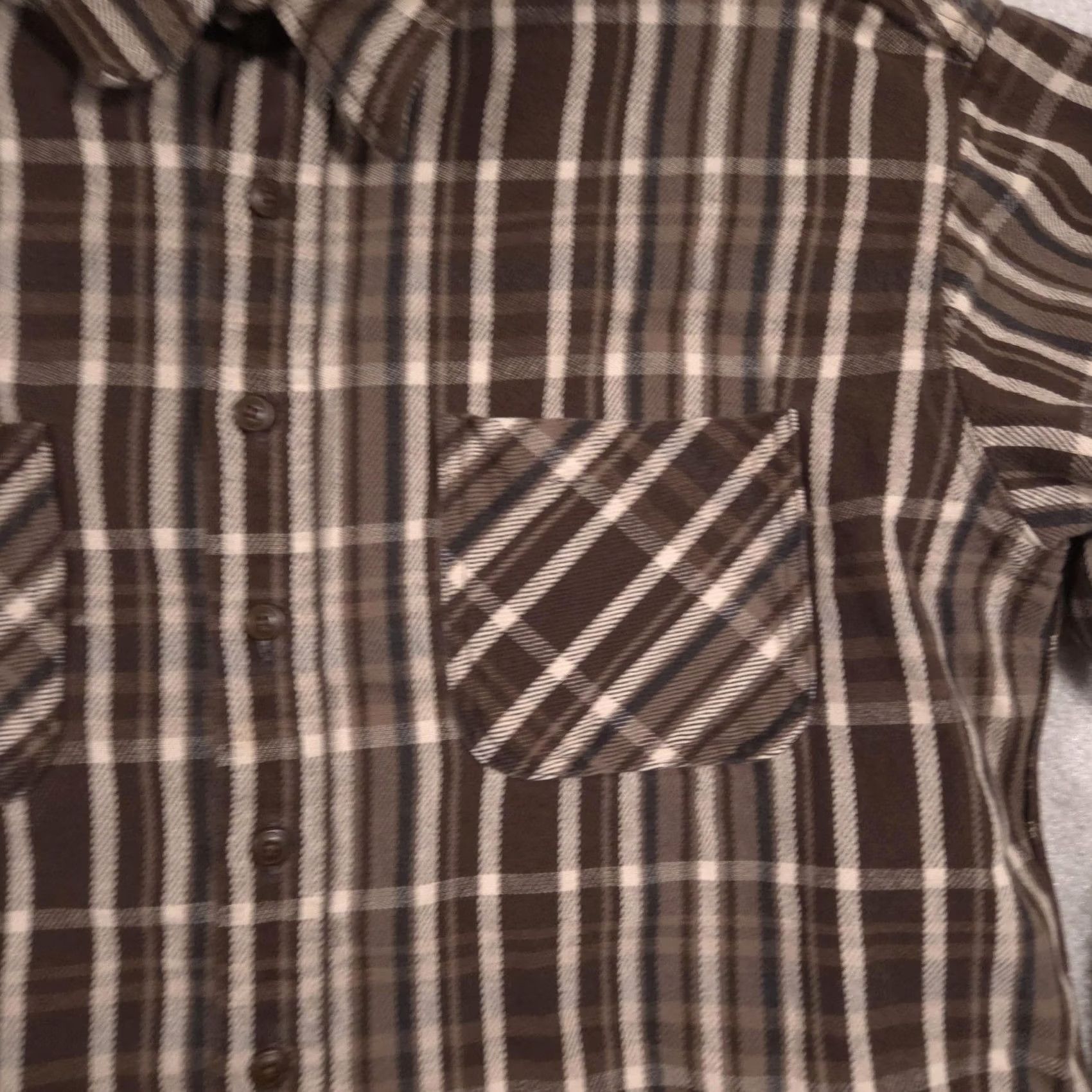 Duluth Trading Company Duluth Trading Co Shirt Mens XL Brown Plaid Flannel Button Front Long Sleeve Size US XL / EU 56 / 4 - 3 Thumbnail