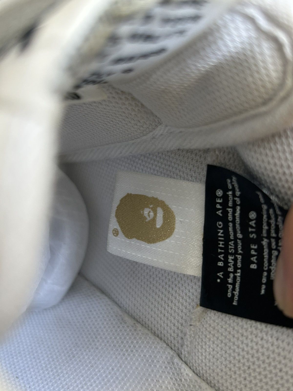 Bape A bathing ape bape sta low shark white Size US 8 / EU 41 - 7 Thumbnail