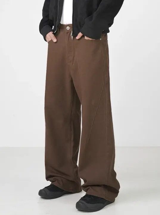 Japanese Brand Hazuki x Aoki Brown Vintage Straight Cargo Casual Jeans Size US 32 / EU 48 - 8 Thumbnail