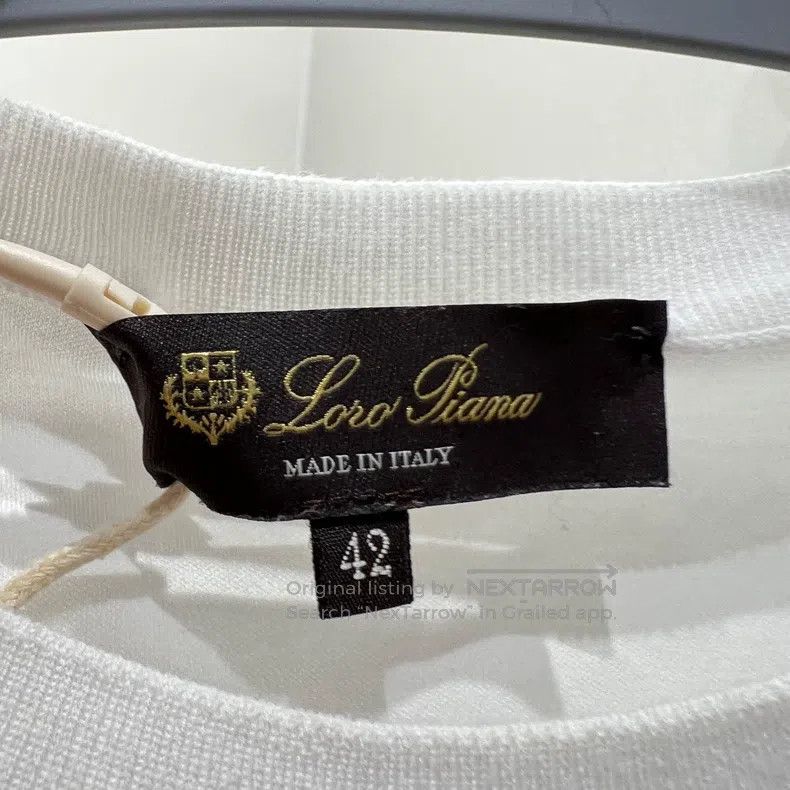 Loro Piana Loro Piana Logo Embroidered Short-Sleeve T-Shirt Size S / US 4 / IT 40 - 3 Thumbnail