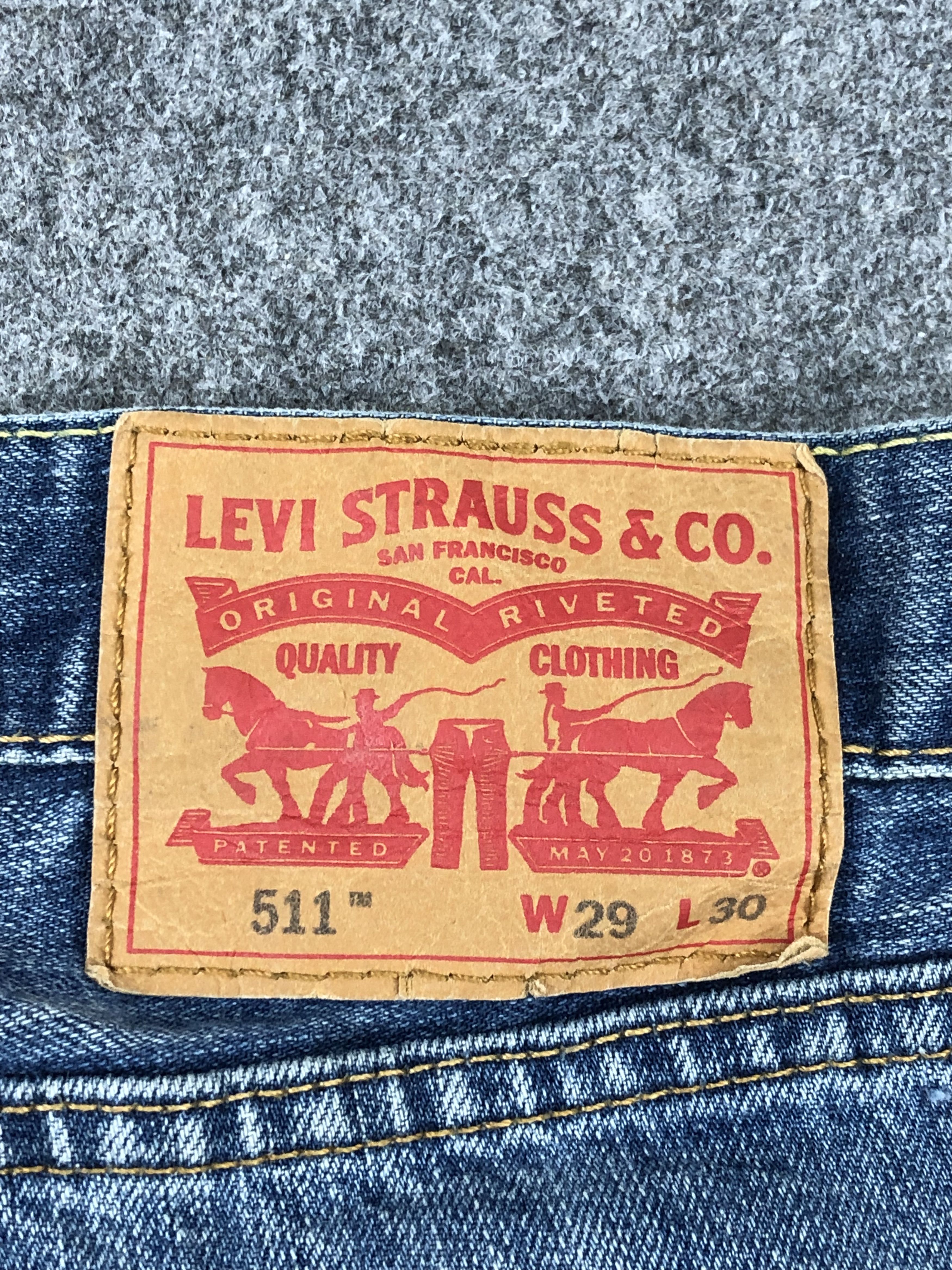 Levi's Distressed Vintage Levis 511 Faded Blue Jeans DPP0247 Size US 30 / EU 46 - 5 Thumbnail