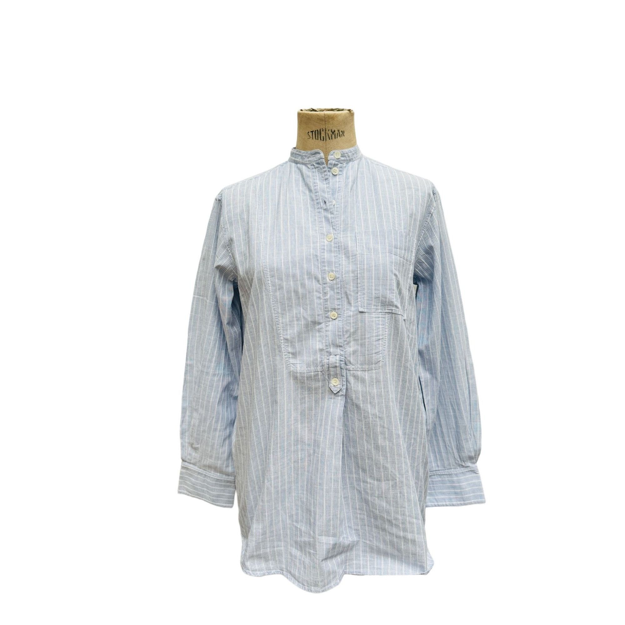Phoebe Philo Blue Cotton Striped shirt
