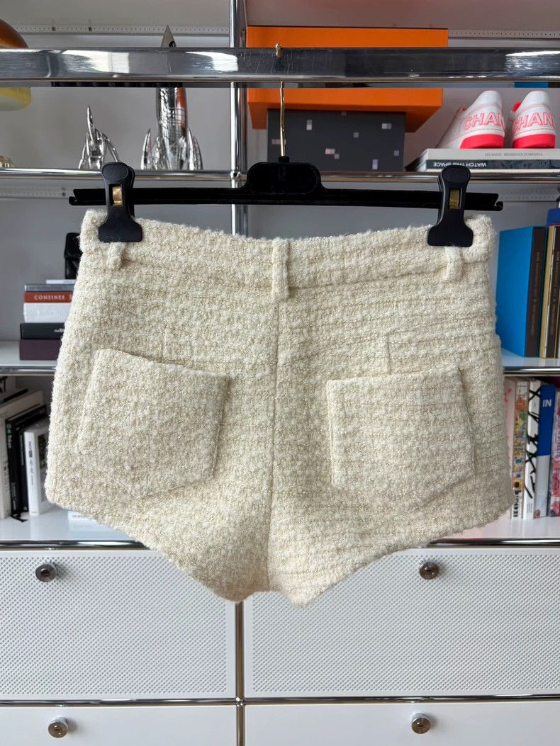 Saint Laurent Paris saint Laurent parisOff-white woolen shorts 2503-Nextarrow Size 34" / US 12 / IT 48 - 3 Thumbnail