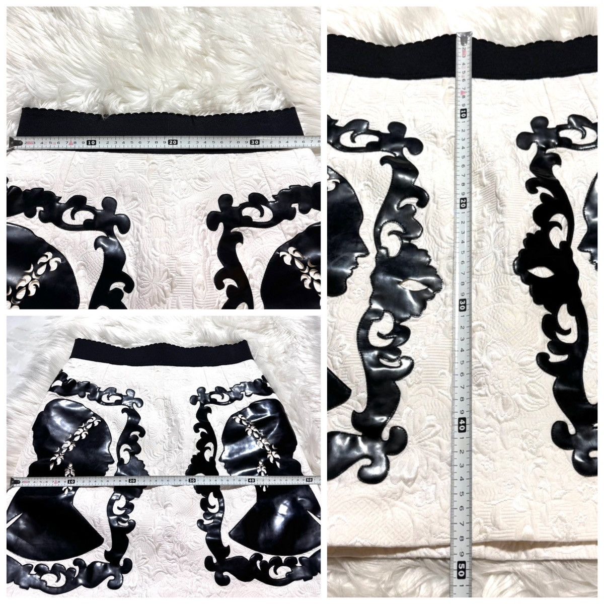 Dolce & Gabbana Dolce & Gabbana mirror design flower flare skirt, size 42 Size 28" / US 6 / IT 42 - 4 Thumbnail